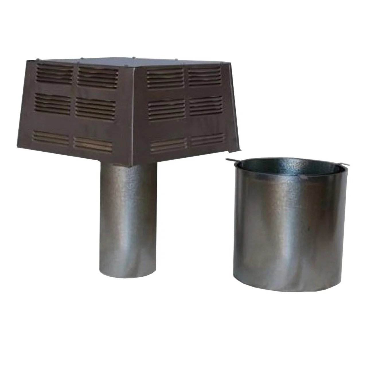 12" Superior Square Single-Flue Chimney Cap with Slip Connector