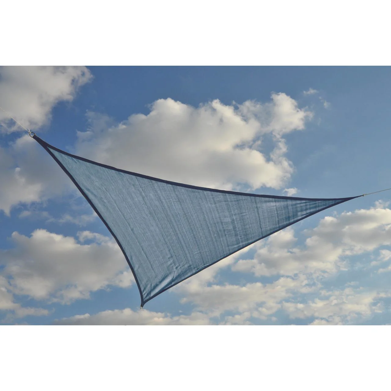 16' x 16' Heavyweight Triangle Shade Sail - Sea Blue - Image 5