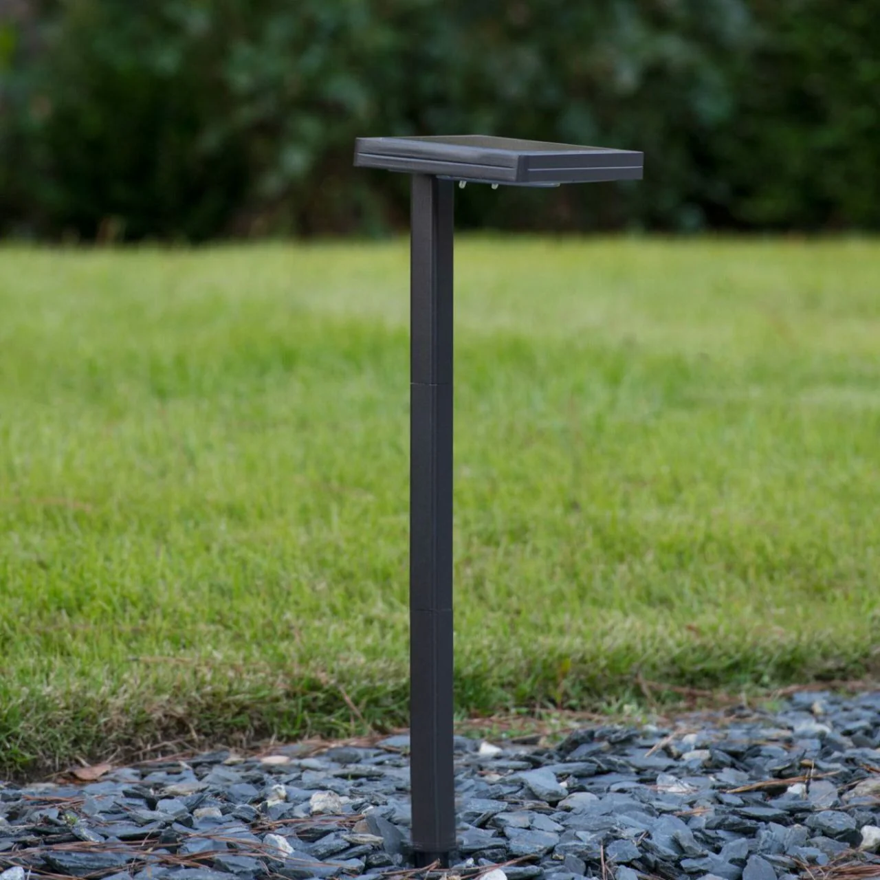 2-Pack Solar LED Contemporary Square Path Lights - Bronze Finish - Gama Sonic - Image 5