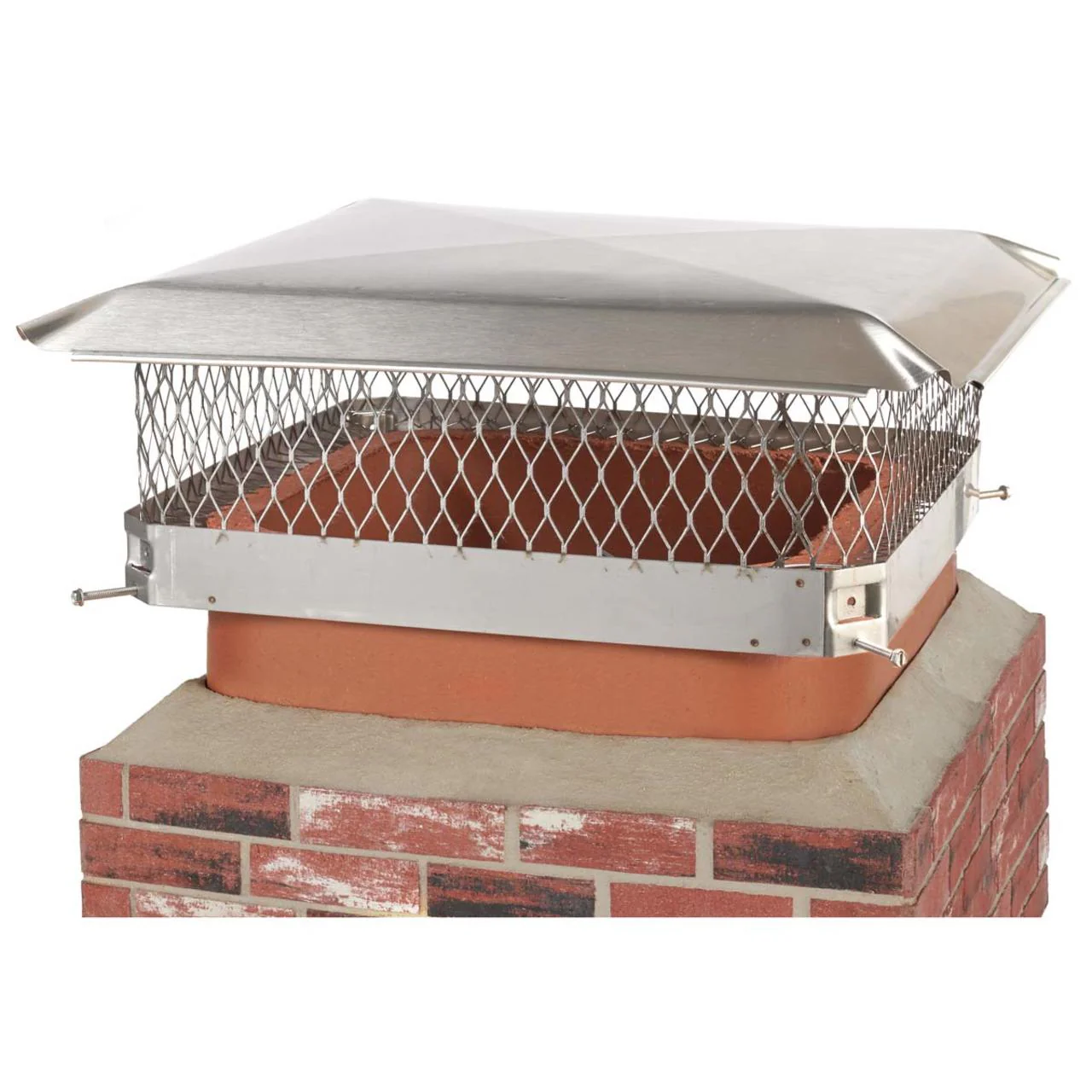 20" x 20" Stainless Steel Single-Flue Chimney Cap - Image 2