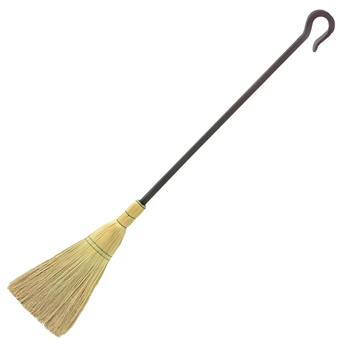 39" Black Wrought Iron Broom - Image 2