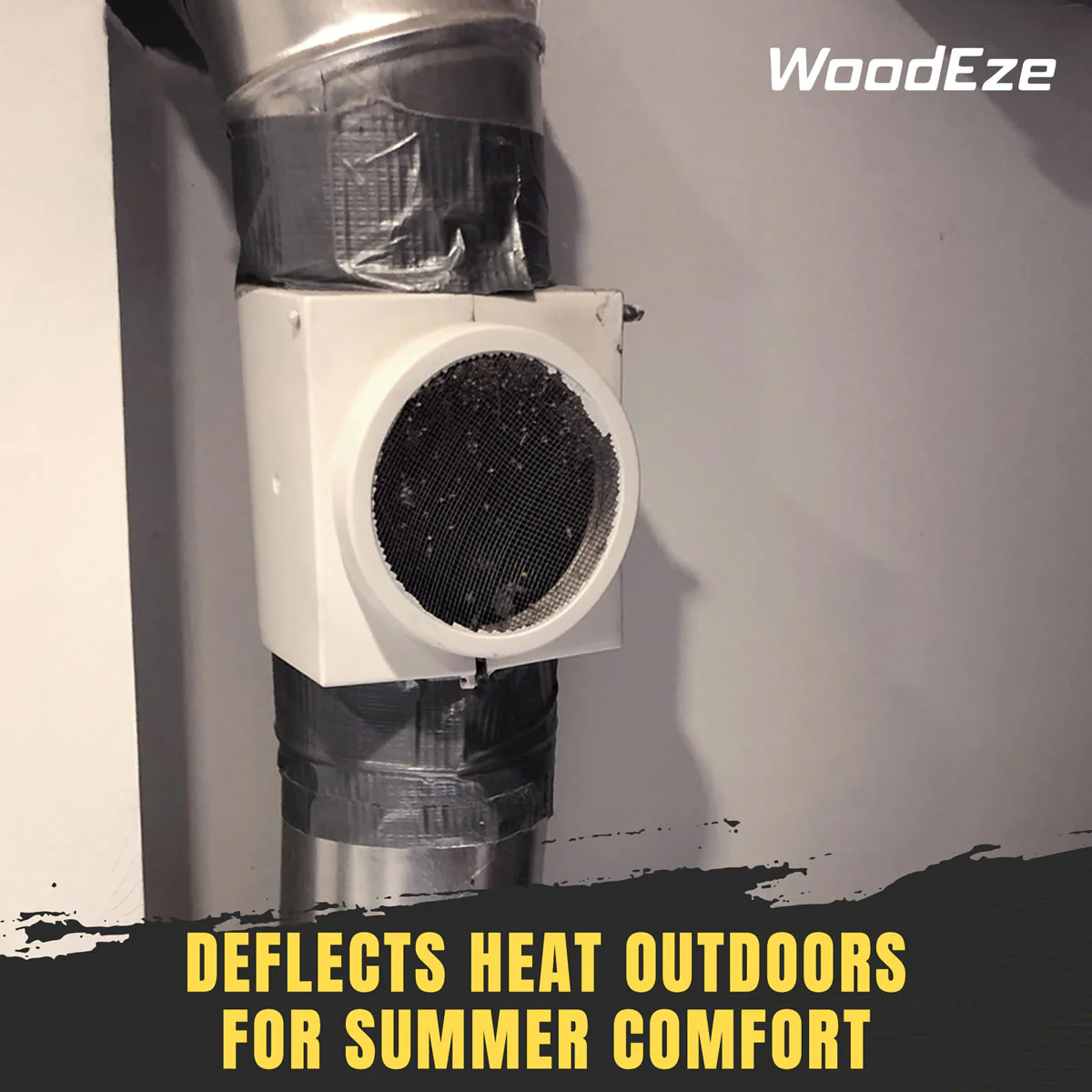 4" White Dryer Vent Heat Saver - Image 5