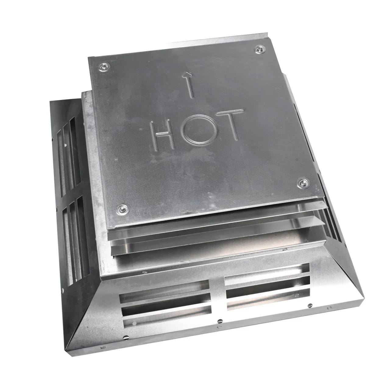 4" x 6 5/8" DirectVent Pro Aluminum Square Horizontal Termination Cap - 46DVA-HC - Image 3
