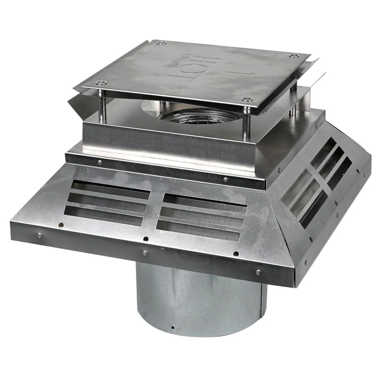 4" x 6 5/8" DirectVent Pro Aluminum Square Horizontal Termination Cap - 46DVA-HC - Image 5