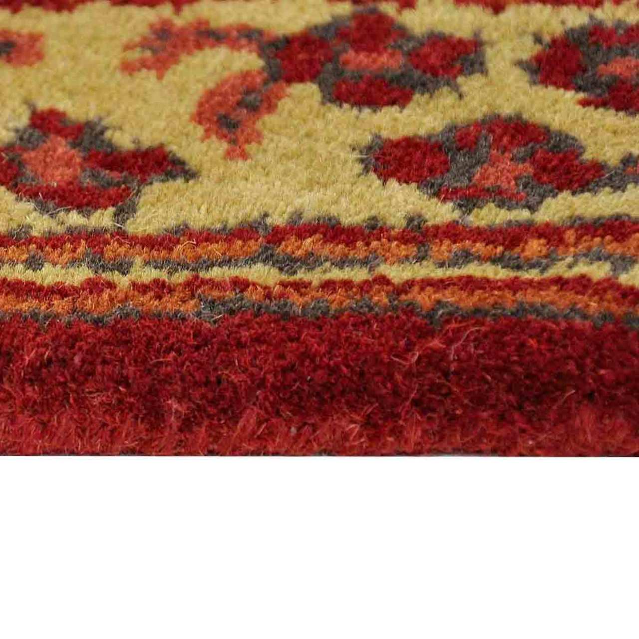 44" Rectangle Vermillion Jardin Fireplace Rug - Image 3
