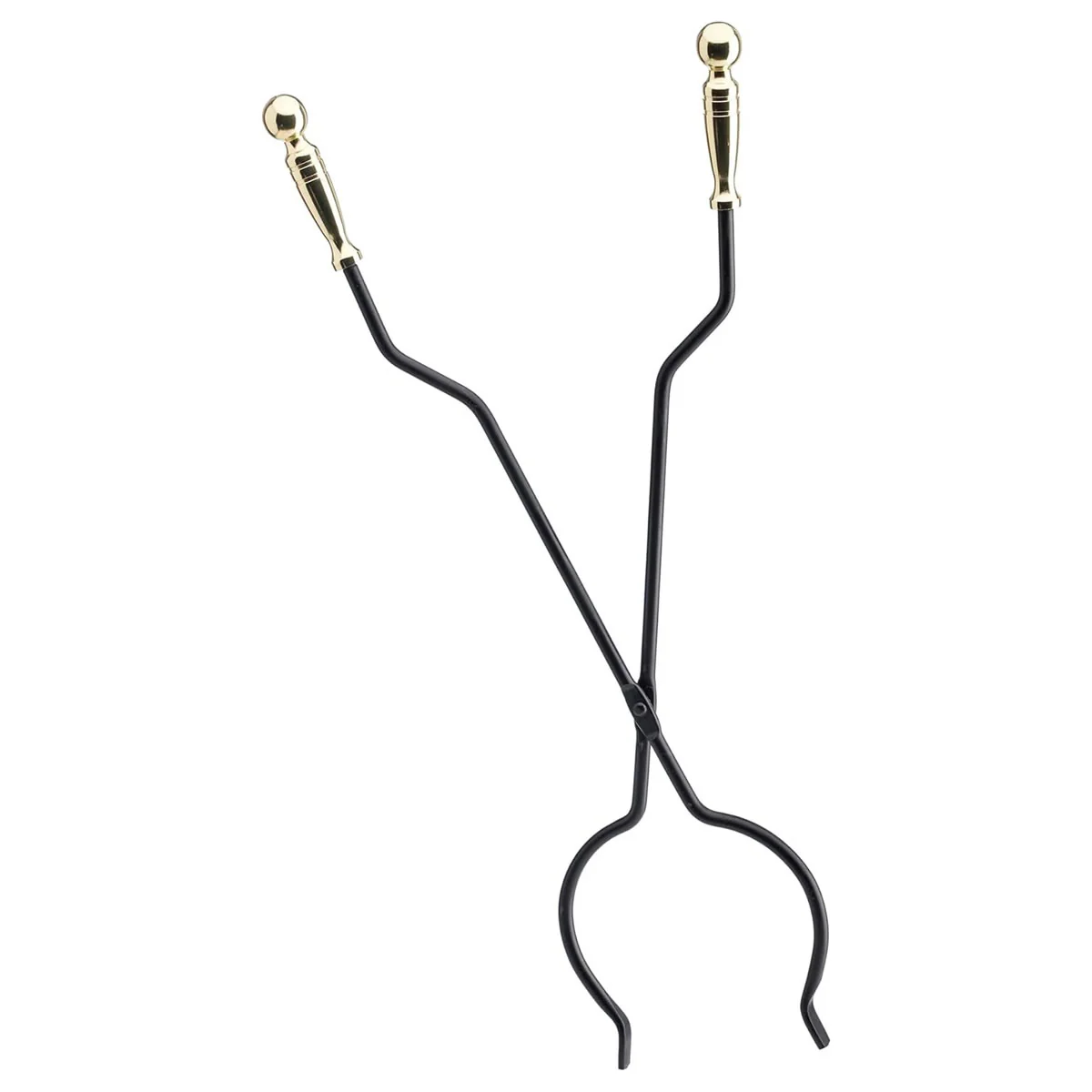 5 Piece Black and Brass Fireplace Tool Set - Image 3