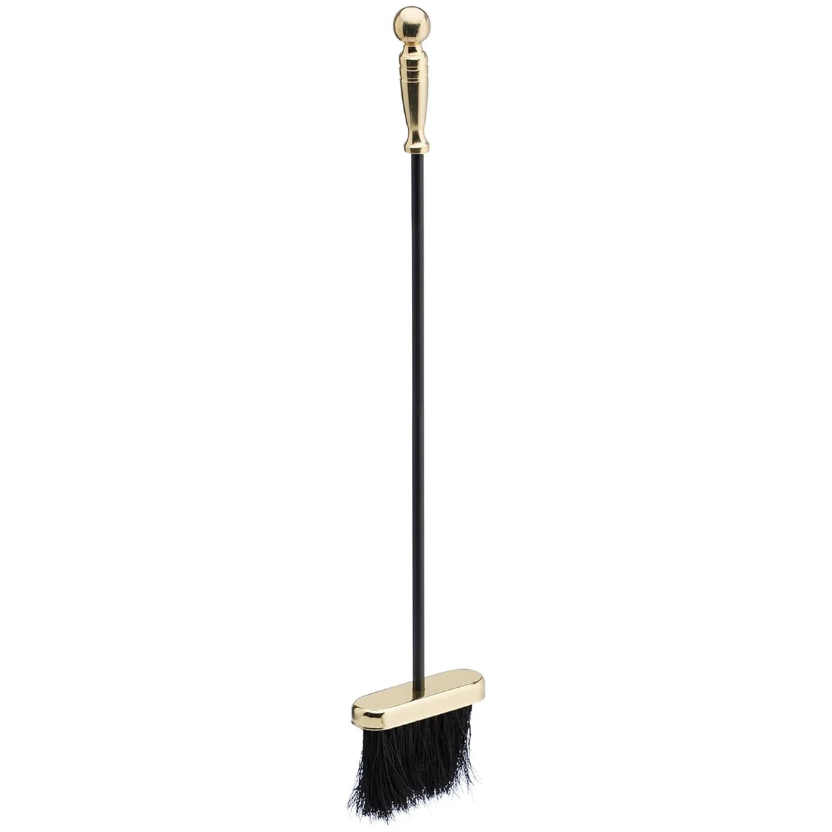 5 Piece Black and Brass Fireplace Tool Set - Image 4