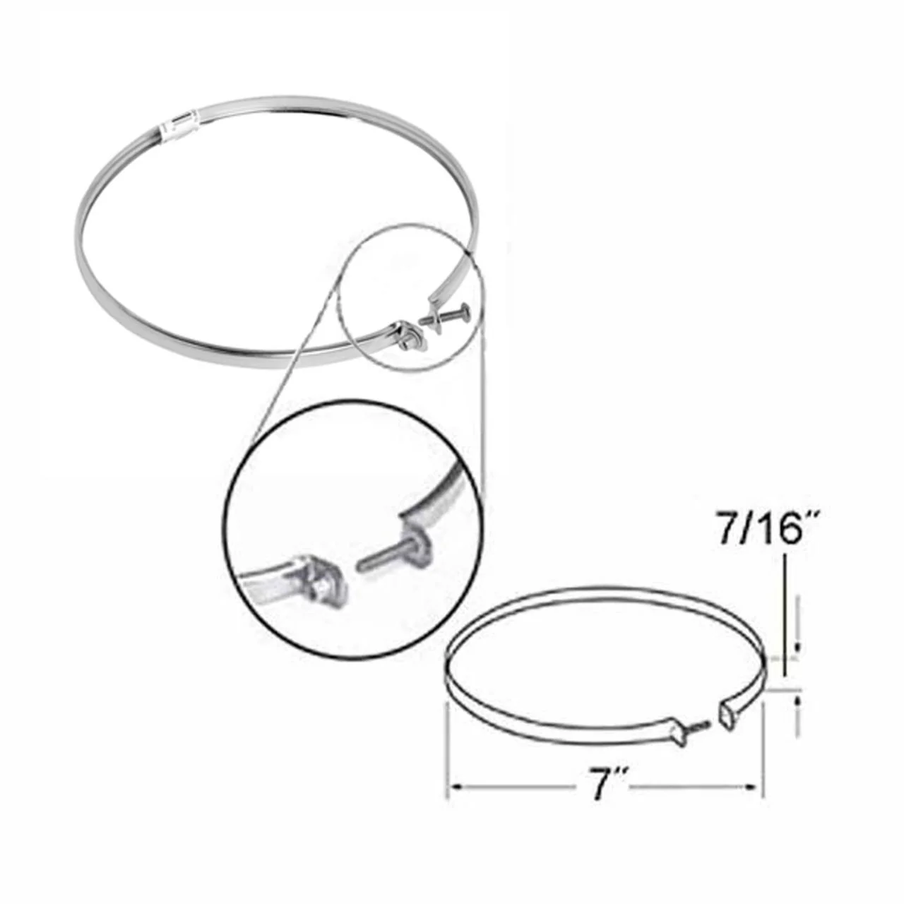 5" SuperPro Stainless Steel Locking Band - Image 2