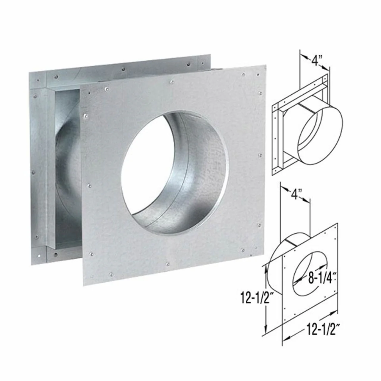 5" x 8" DirectVent Pro Wall Thimble - 58DVA-WT - Image 2