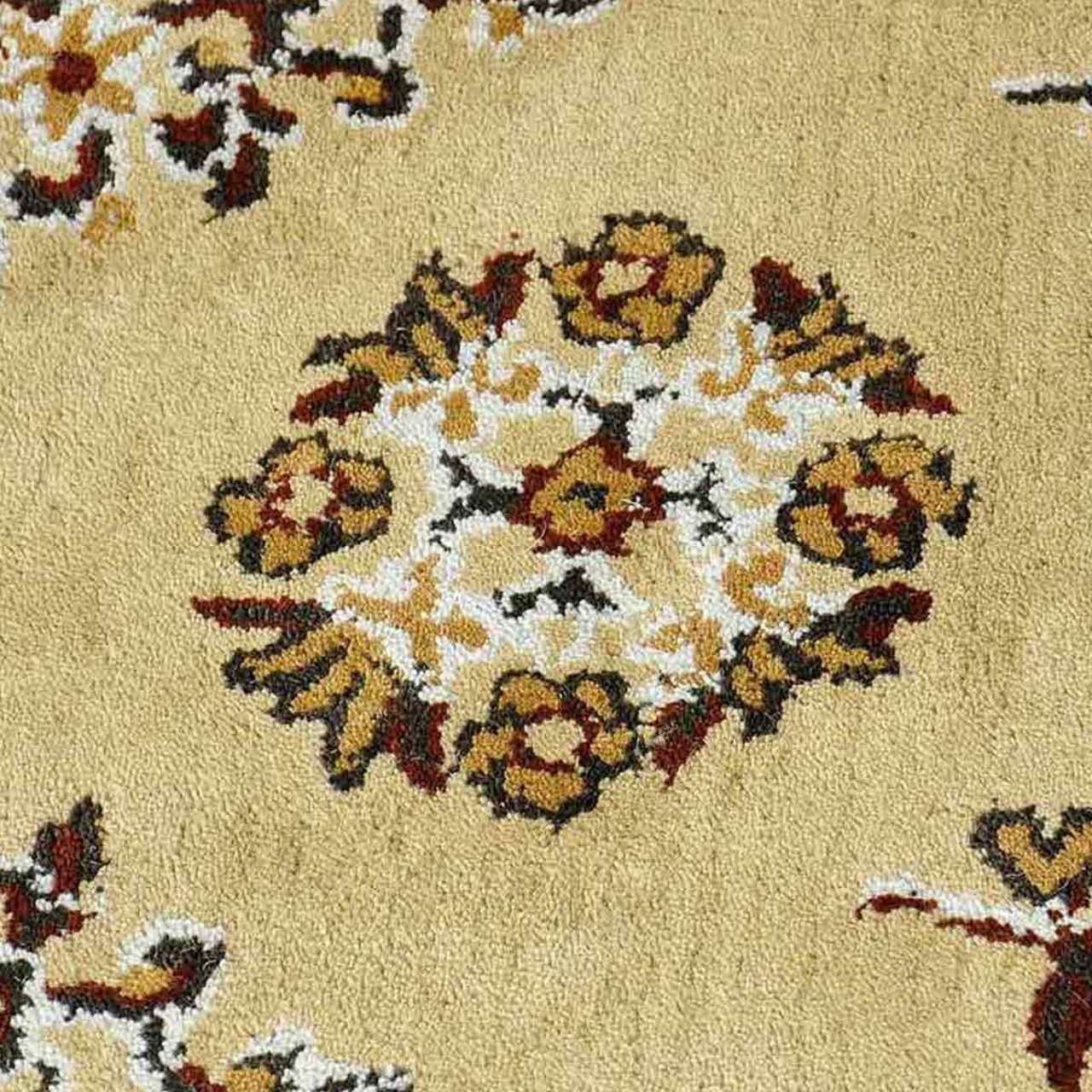56" Rectangle Beige Oriental Fireplace Rug - Image 3