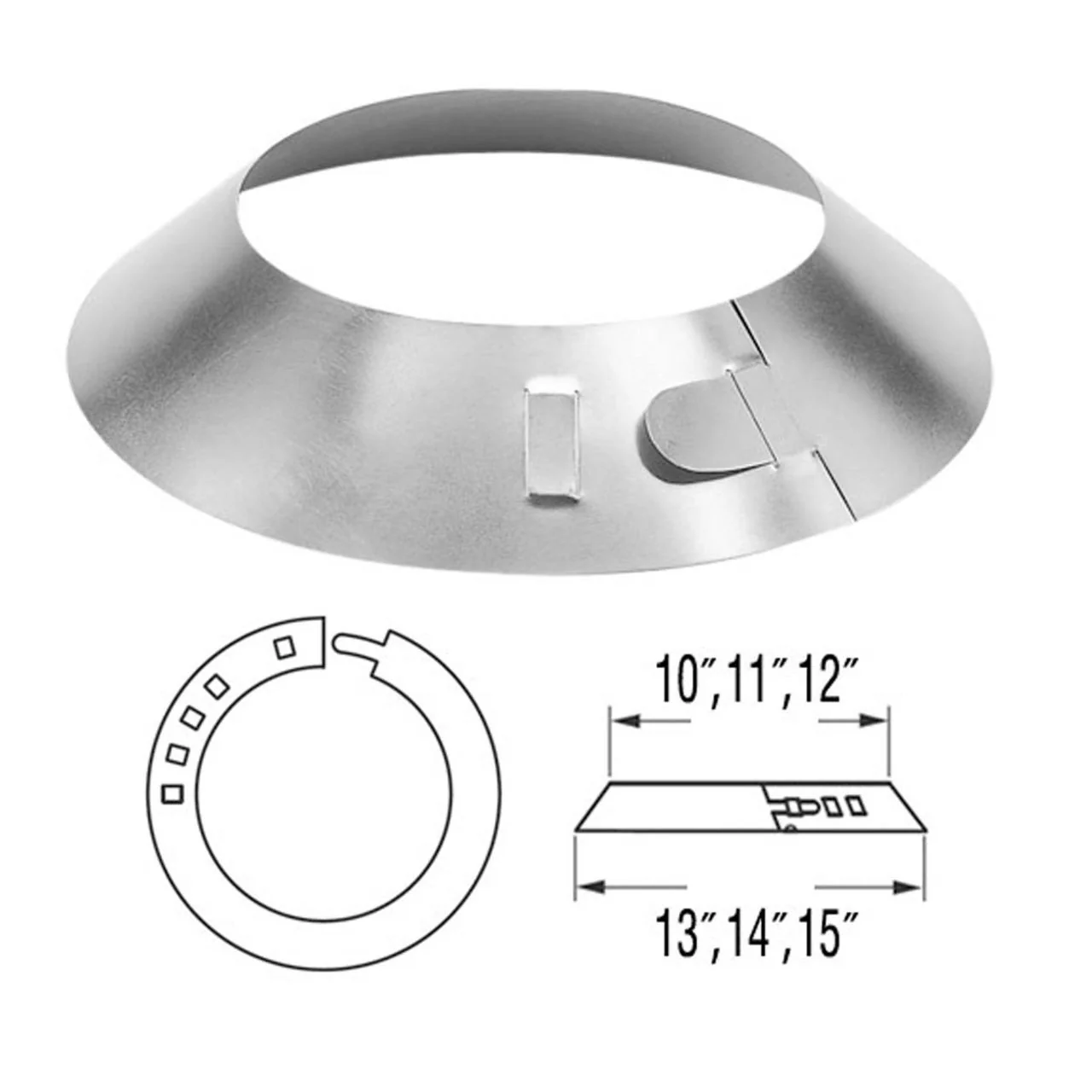 6" - 8" DuraPlus Storm Collar - 6DP-SC - Image 2