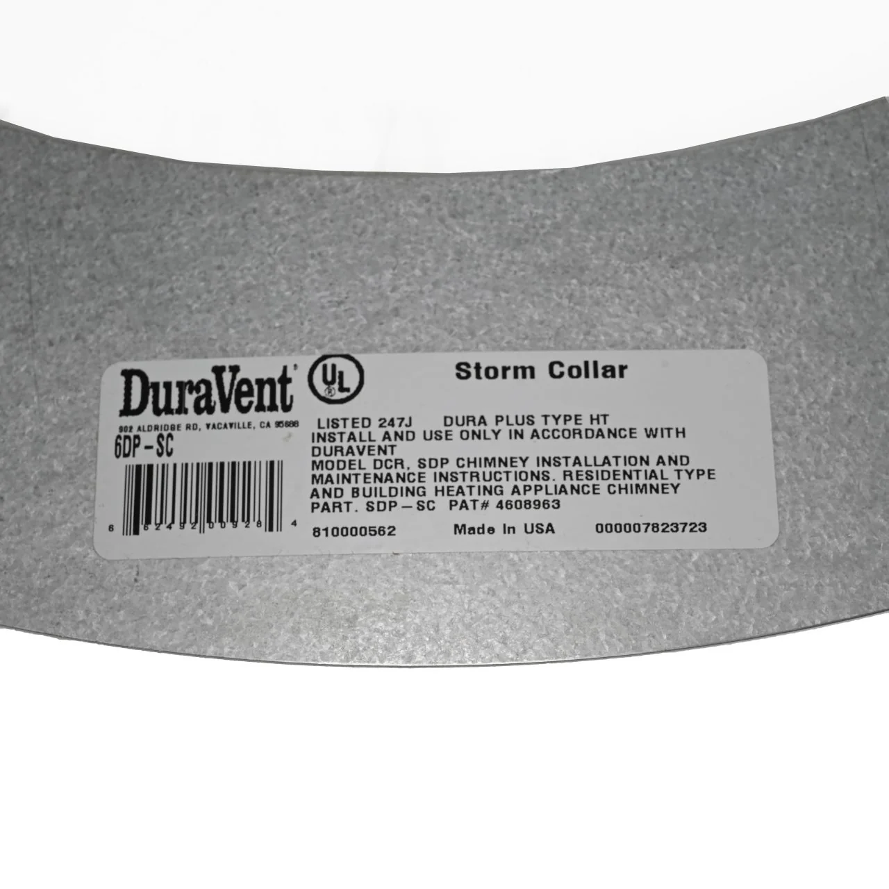 6" - 8" DuraPlus Storm Collar - 6DP-SC - Image 4