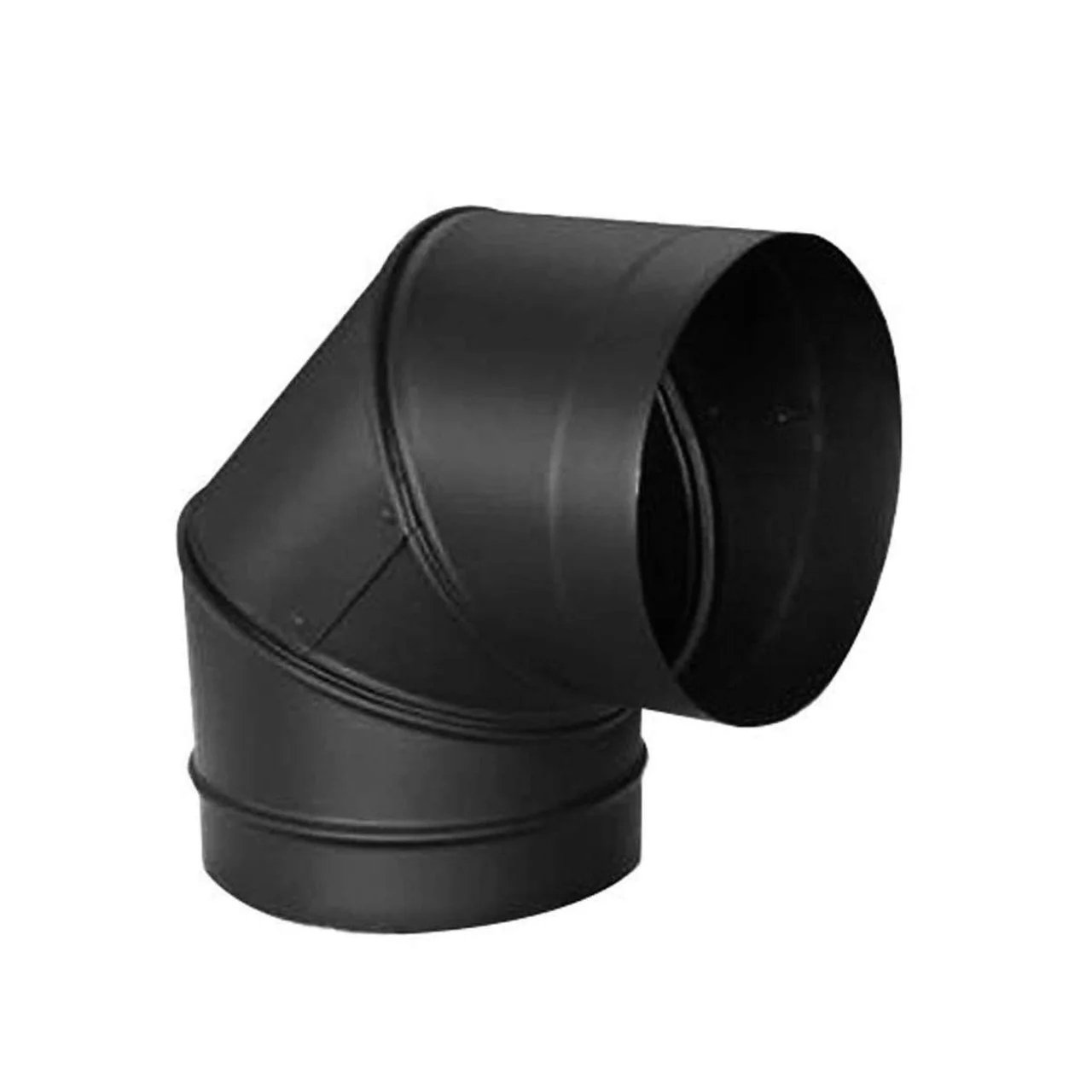6" DuraBlack 90 Degree Black Elbow - 6DBK-E90