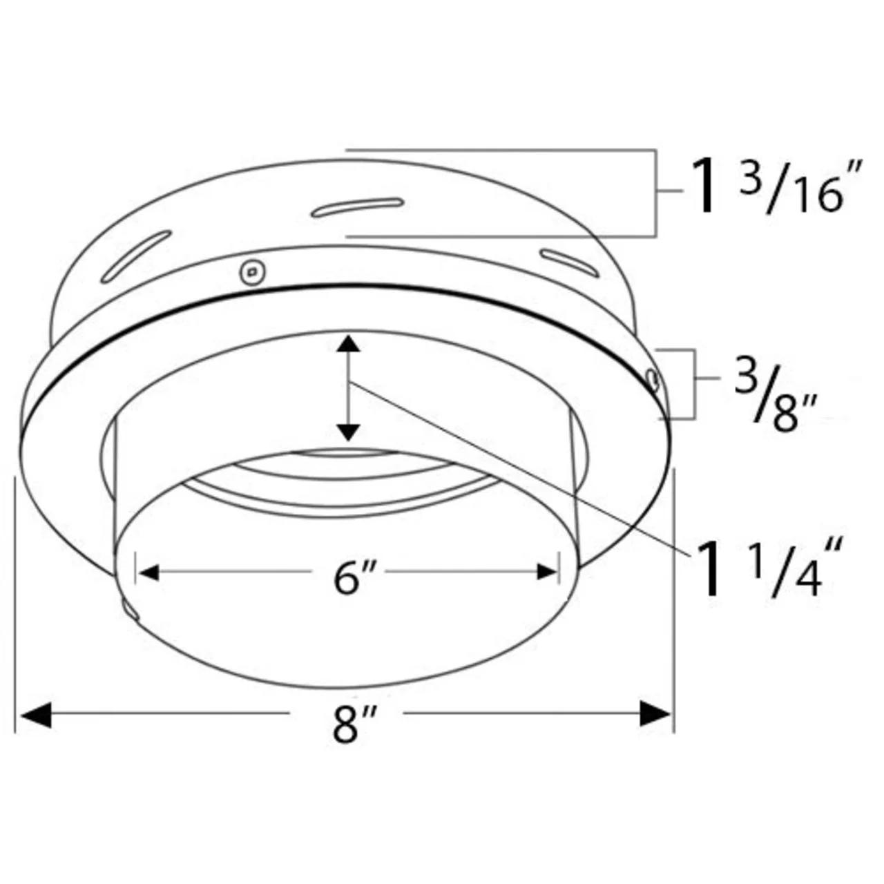 6" DuraTech Finishing Collar with Adapter-6DT-FC - Image 2