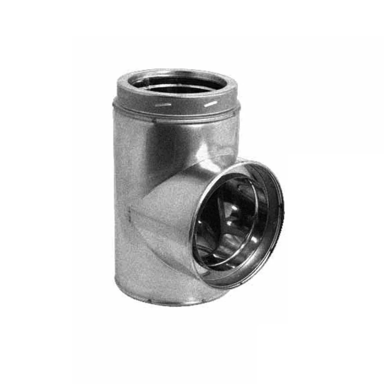 6" DuraTech Galvanized Standard Tee with Cap