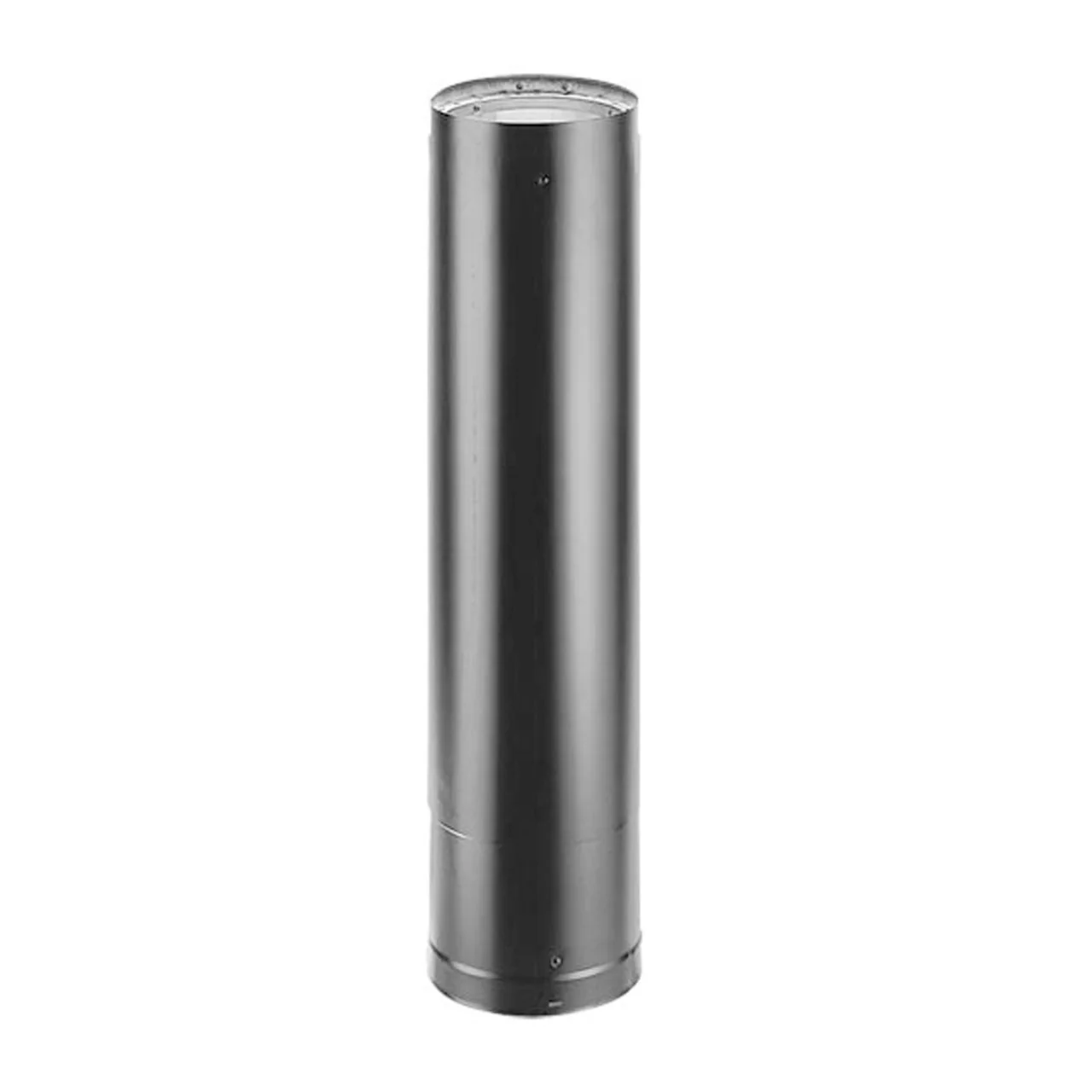 6" DVL 29" - 46" Double-Wall Telescoping Black Stove Pipe - 6DVL-46TA