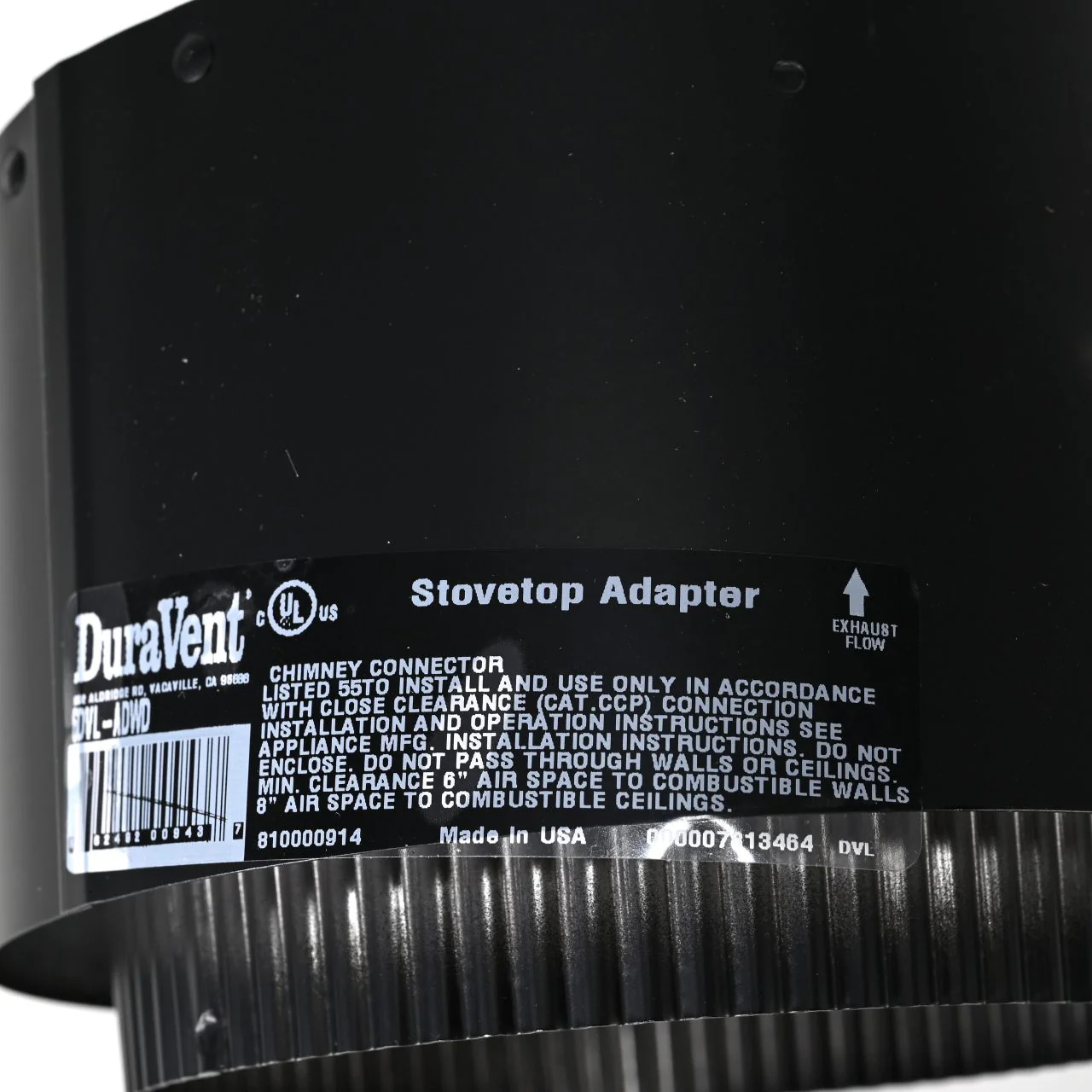 6" DVL Adapter-Damper Section - 6DVL-ADWD - Image 9