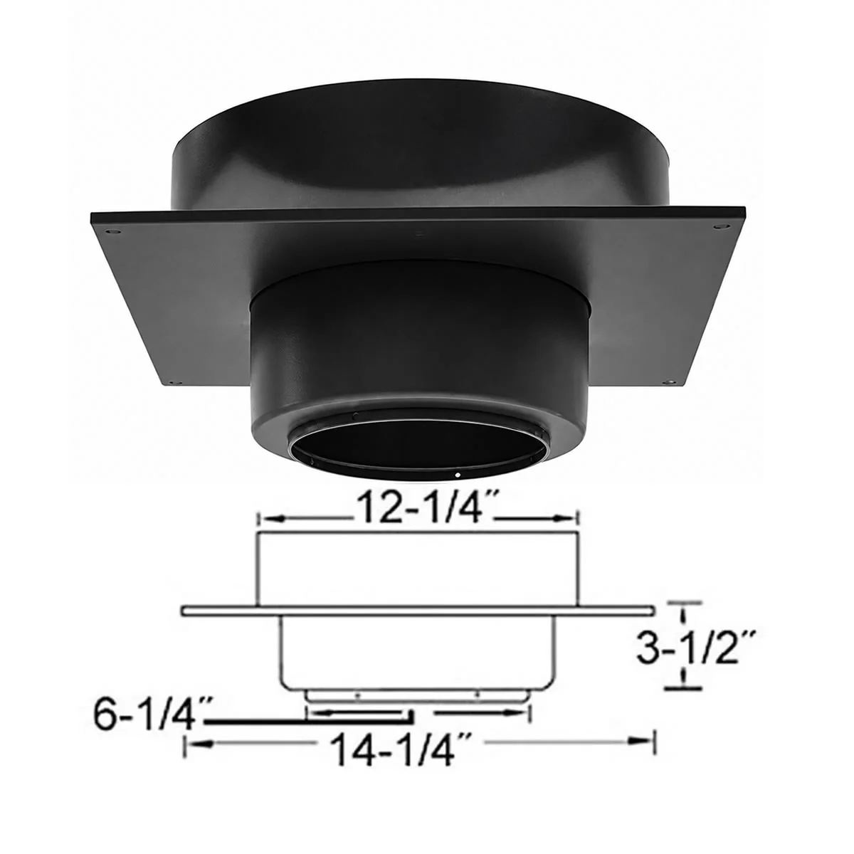 6" Selkirk Finish Support Package-Square - 206410 - Image 2