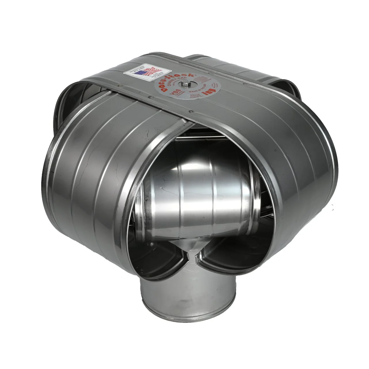 6" Stainless Vacu-Stack Chimney Cap for Class A Chimney Pipe - Image 10