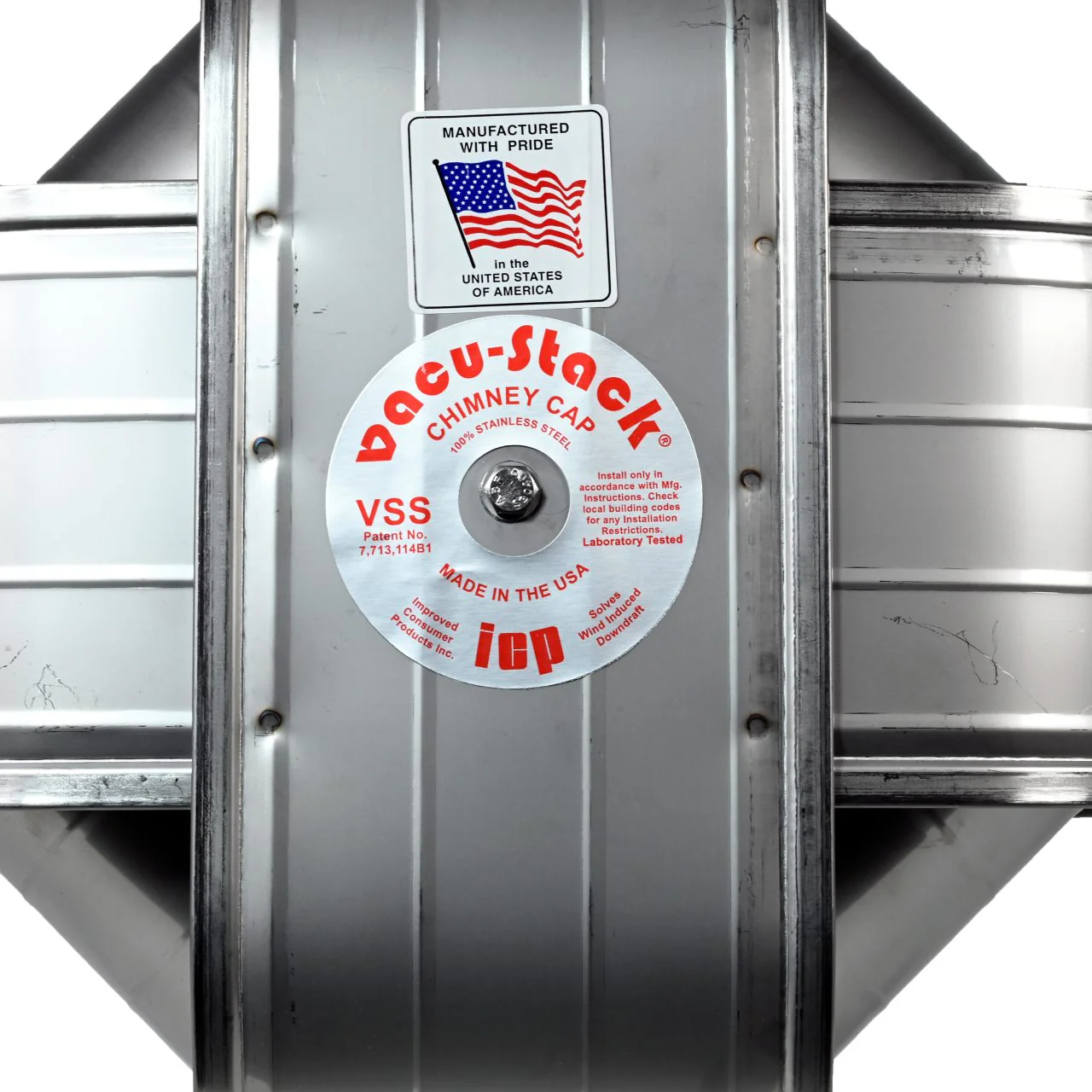 6" Stainless Vacu-Stack Chimney Cap for Class A Chimney Pipe - Image 4