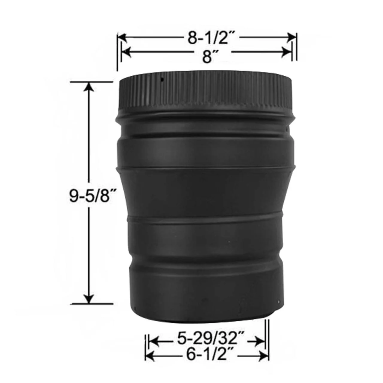 6" to 8" DSP Double Wall Increaser - DSP-I68 - Image 2