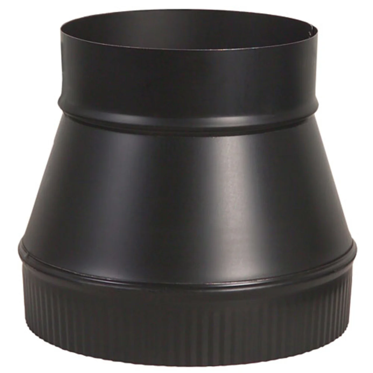7" to 8" 24-Ga. Snap-Lock Black Increaser
