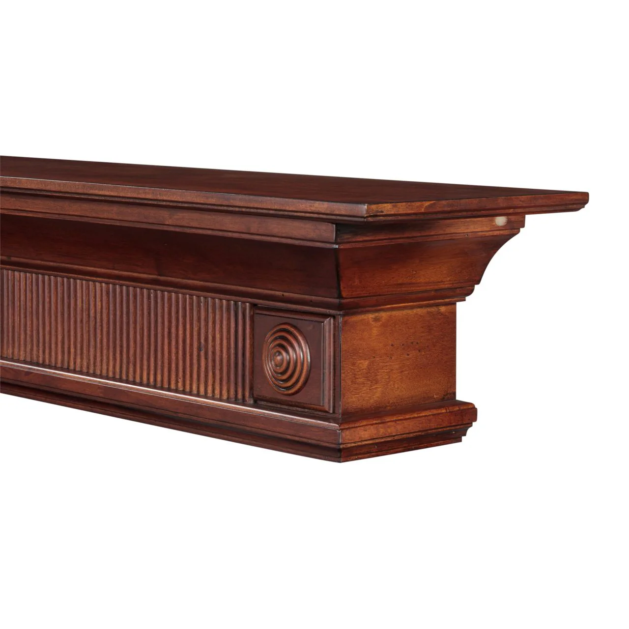 72" Devonshire Fireplace Shelf by Pearl Mantels - Cherry Distressed Finish - Image 16