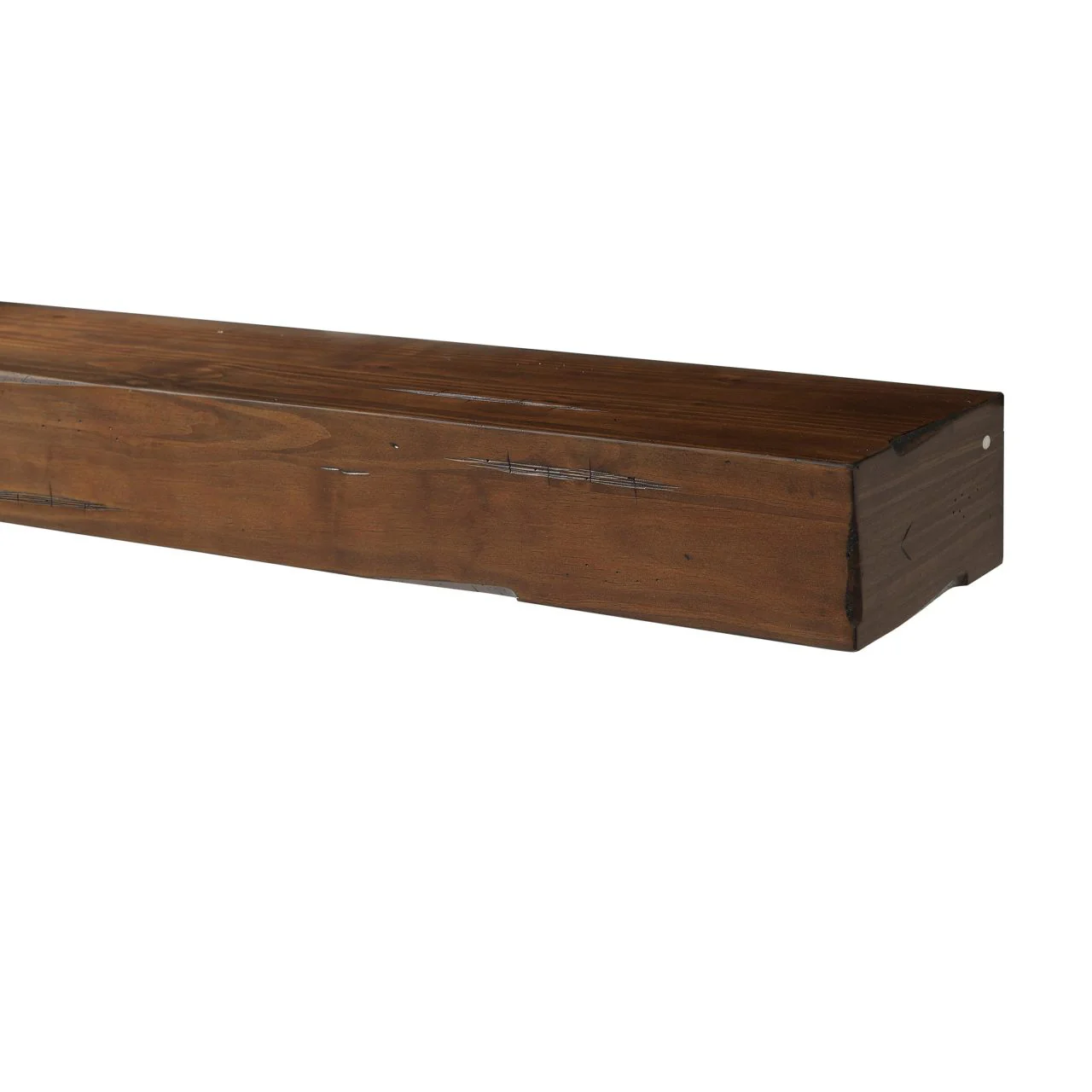 72" Shenandoah Fireplace Shelf by Pearl Mantels - Cherry Distressed Finish - Image 10