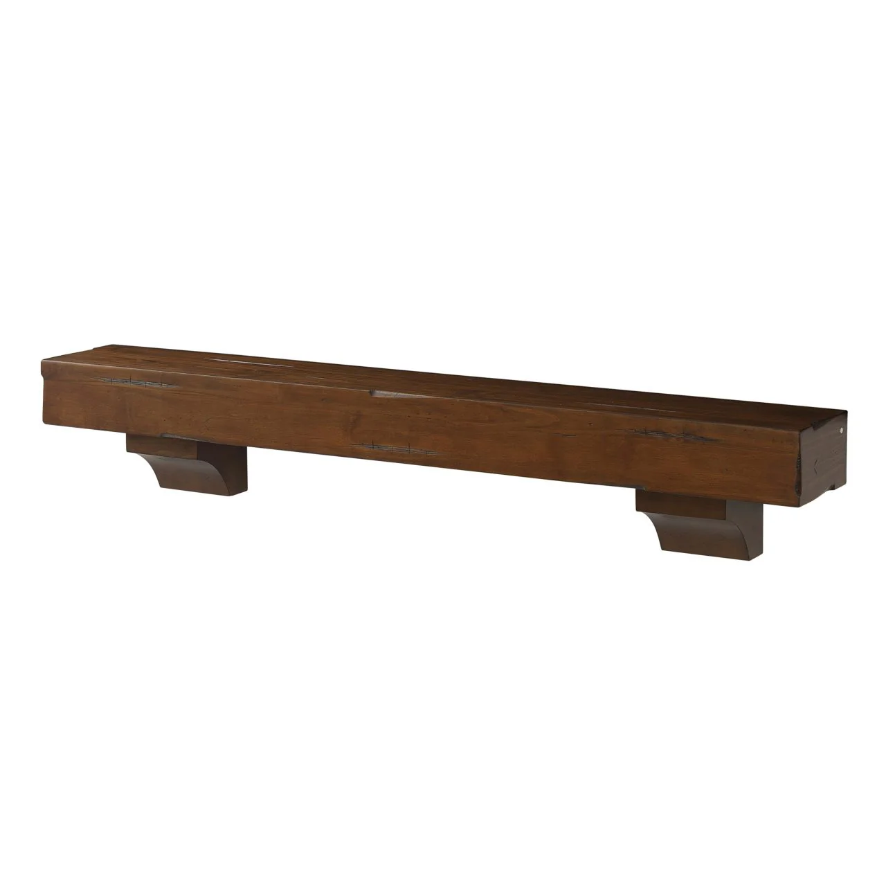 72" Shenandoah Fireplace Shelf by Pearl Mantels - Cherry Distressed Finish - Image 5