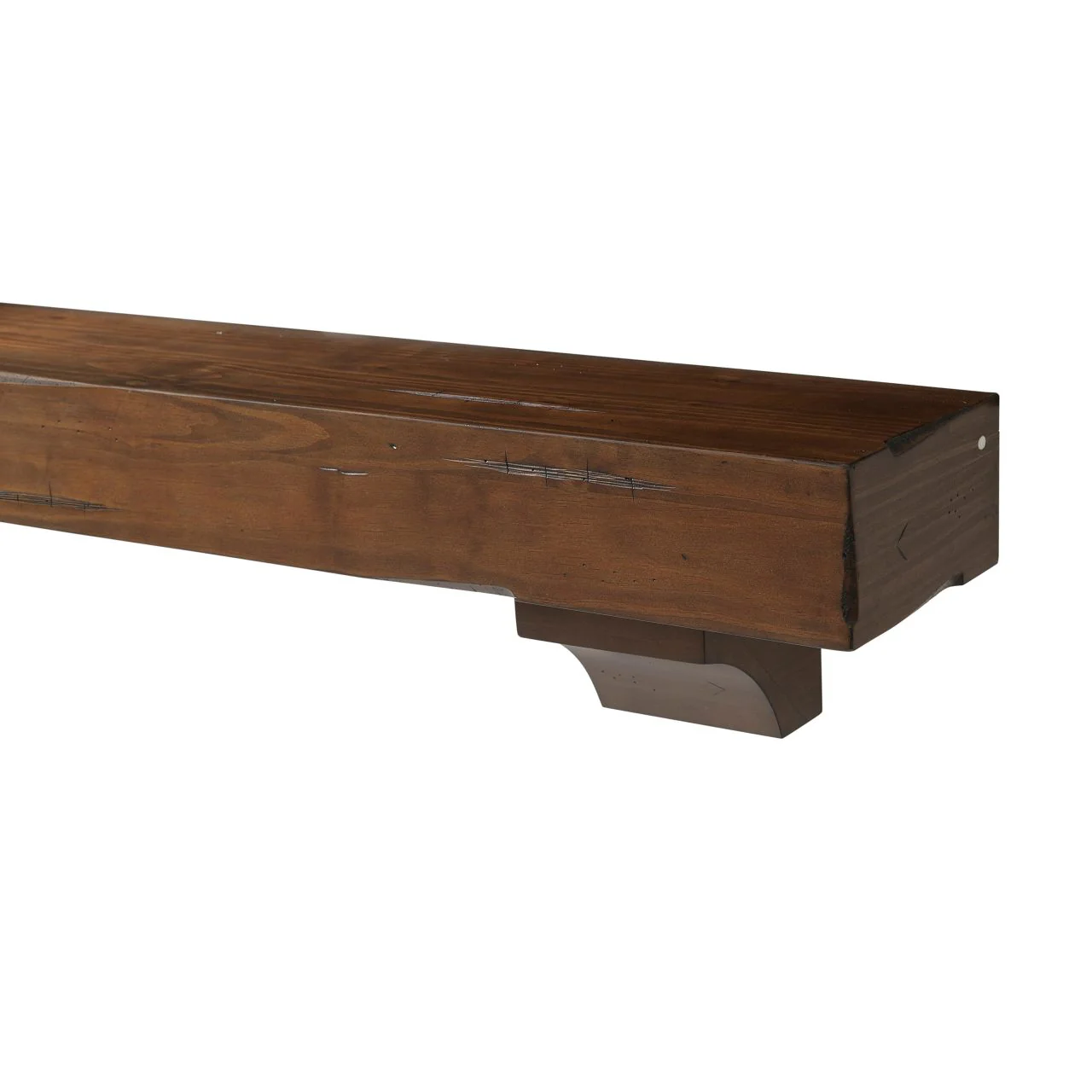 72" Shenandoah Fireplace Shelf by Pearl Mantels - Cherry Distressed Finish - Image 6
