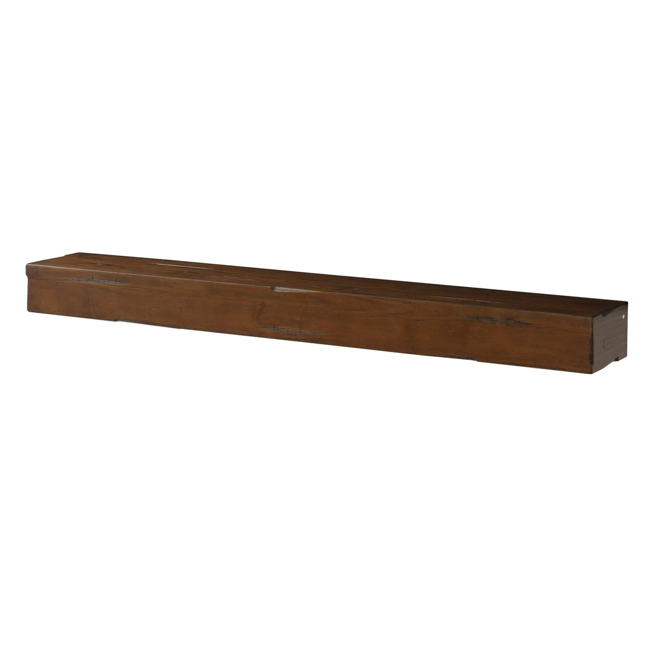 72" Shenandoah Fireplace Shelf by Pearl Mantels - Cherry Distressed Finish - Image 9