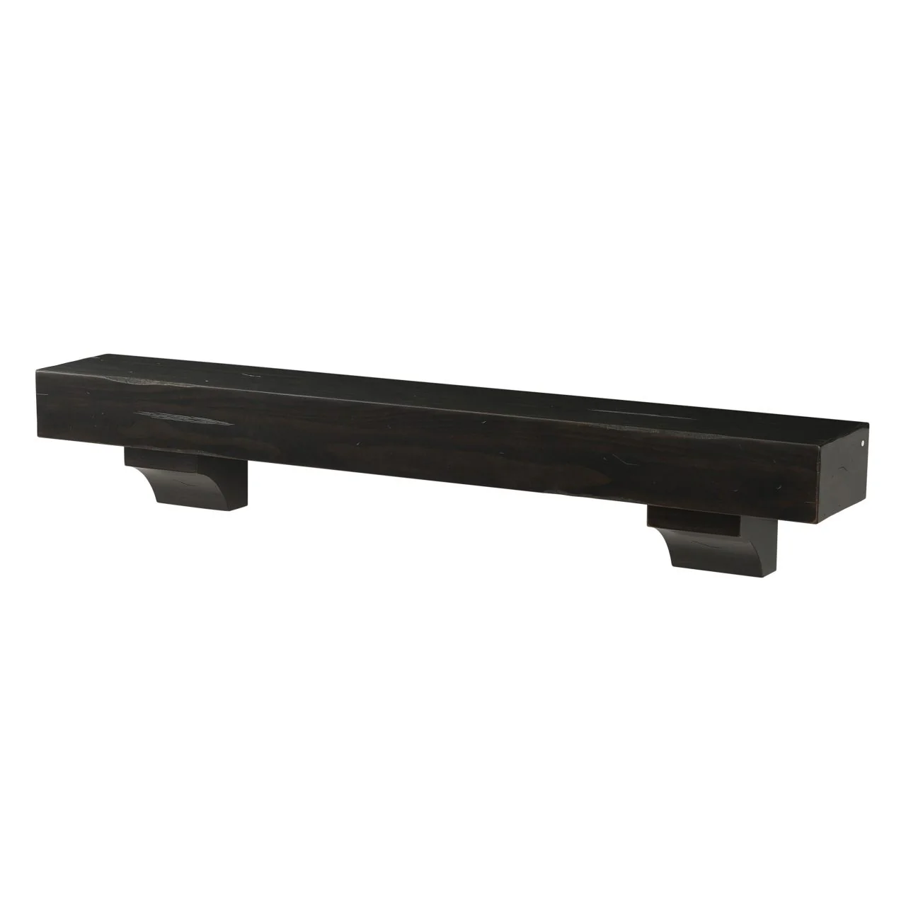 72" Shenandoah Fireplace Shelf by Pearl Mantels - Espresso Distressed Finish - Image 5