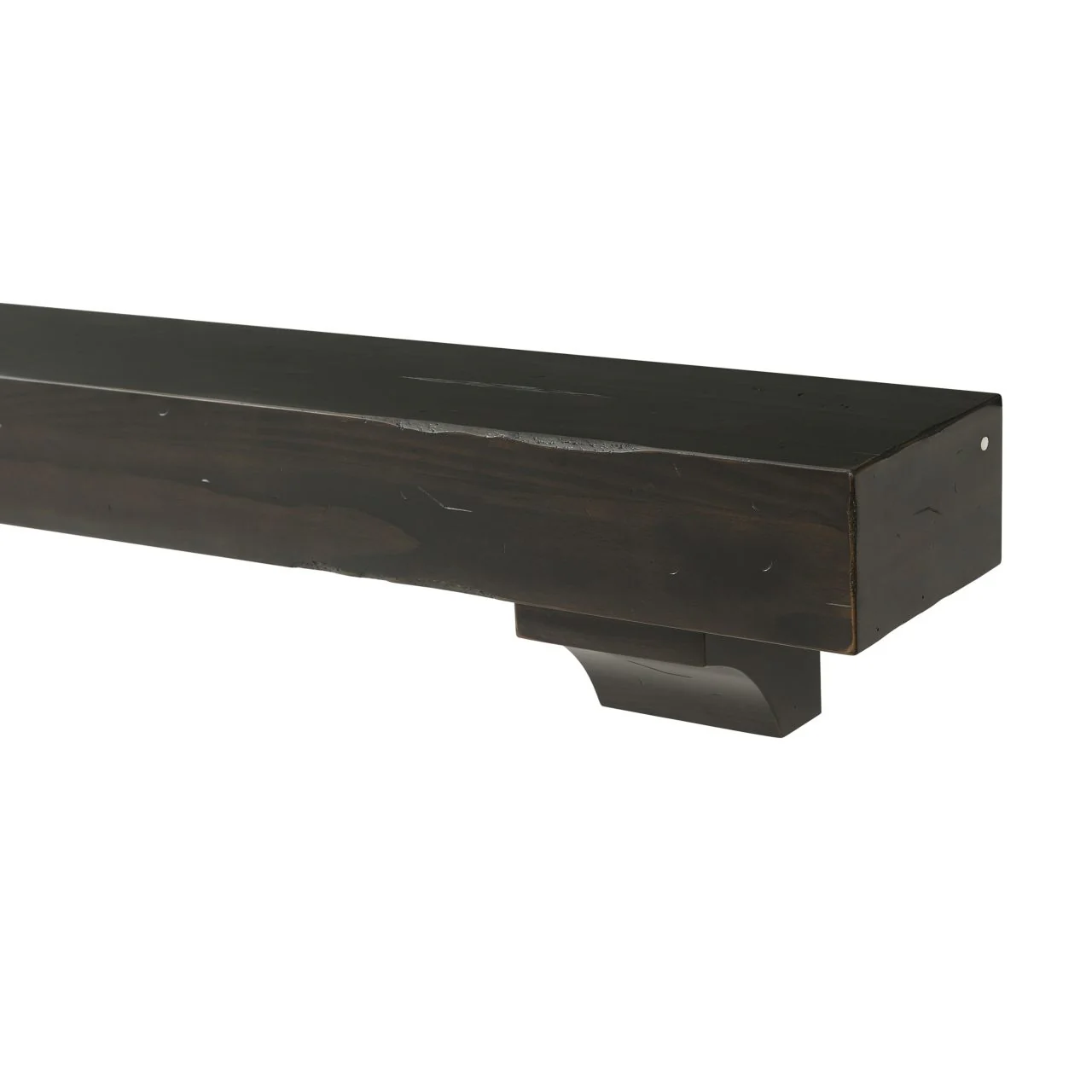 72" Shenandoah Fireplace Shelf by Pearl Mantels - Espresso Distressed Finish - Image 6