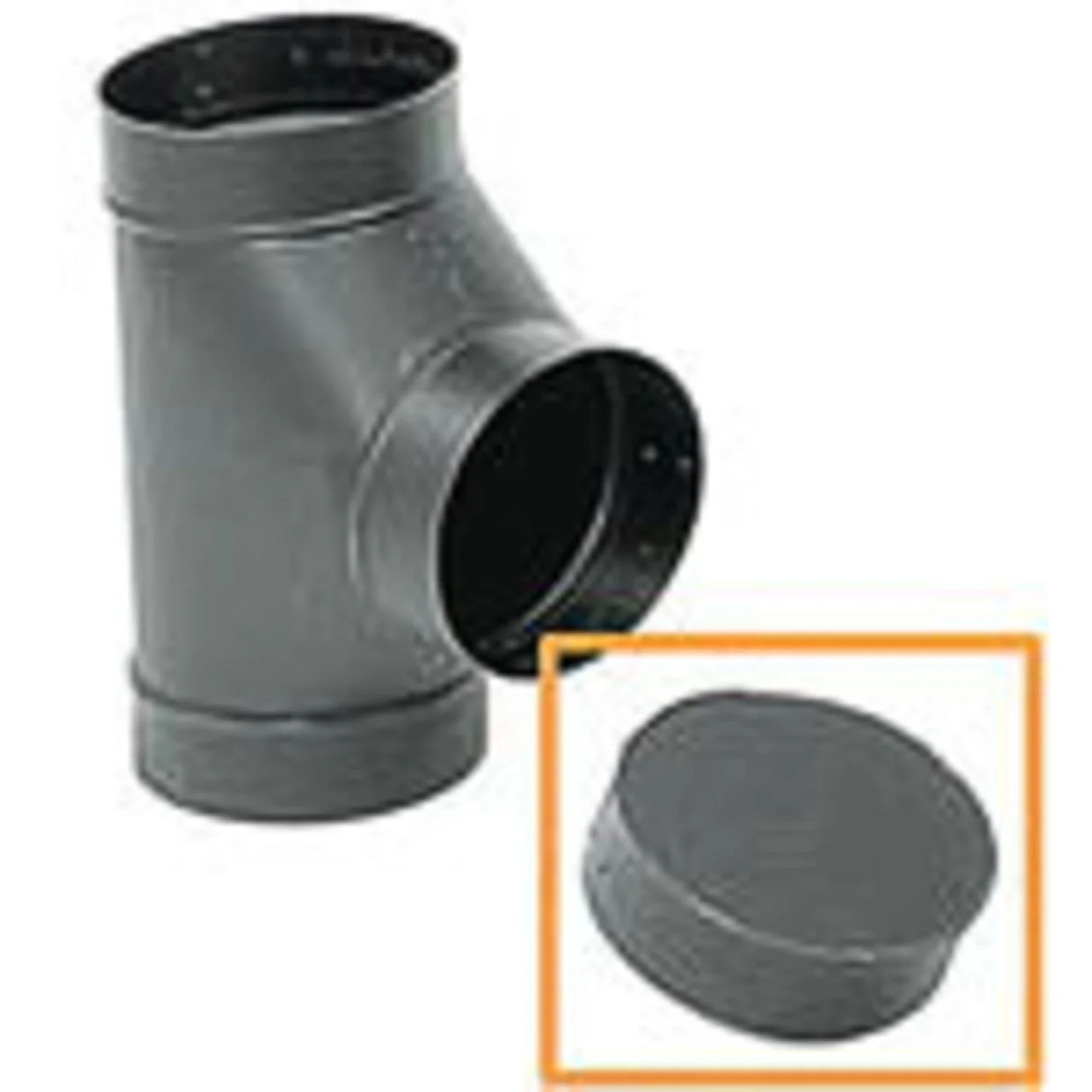 8" 24-Ga. Snap-Lock Black Tee Cover - Image 2