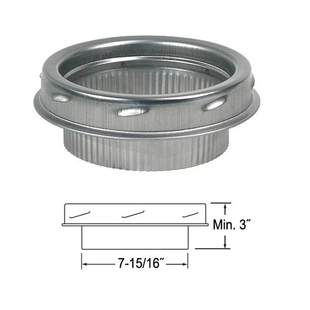 8" DSP Chimney Pipe Adapter - 258240 - Image 2
