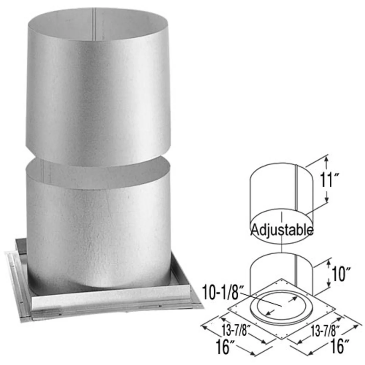 8" DuraTech Firestop Radiation Shield - 8DT-FRS - Image 2