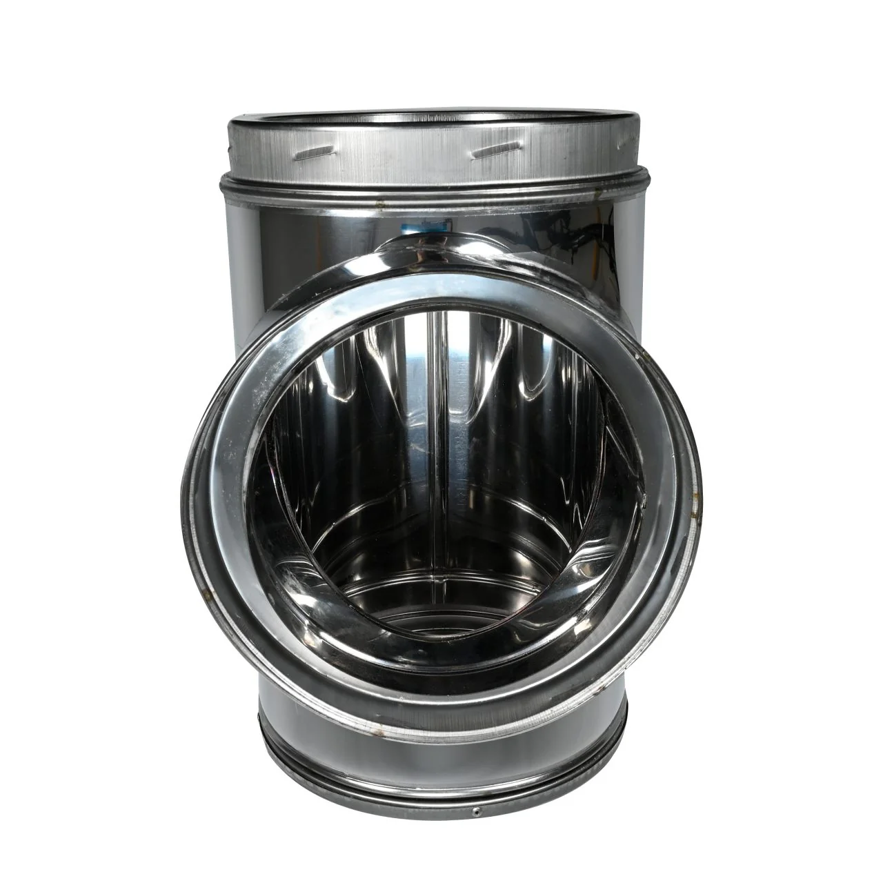 8" DuraTech Stainless Steel Standard Tee with Cap - 8DT-STSS - Image 4