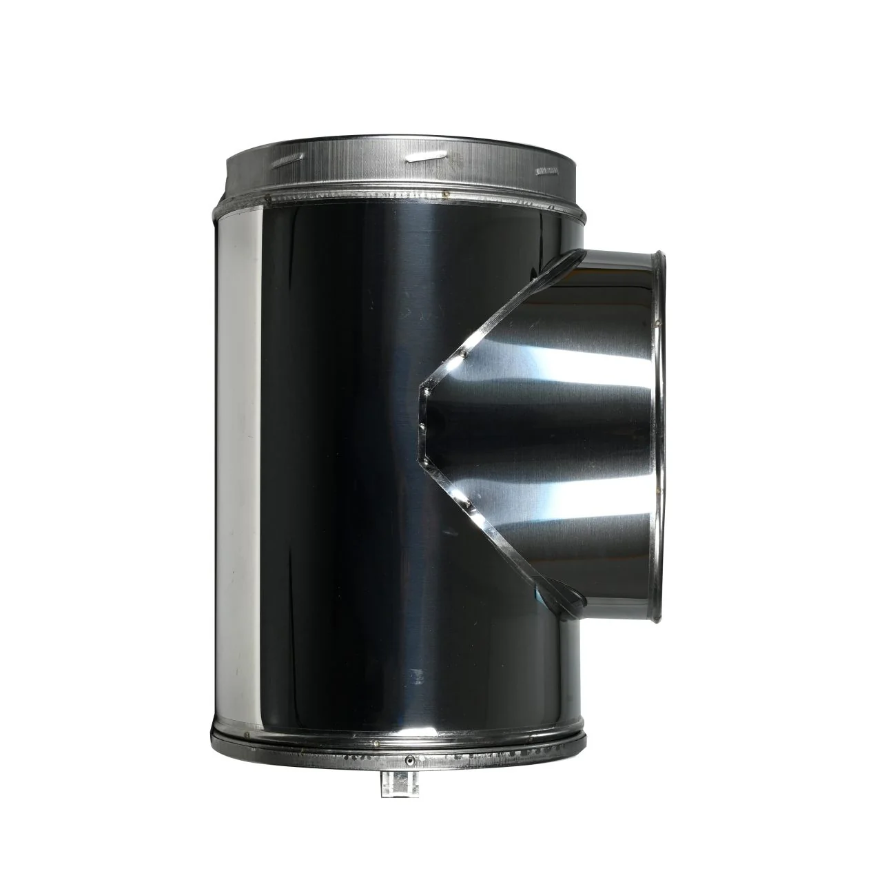 8" DuraTech Stainless Steel Standard Tee with Cap - 8DT-STSS - Image 5
