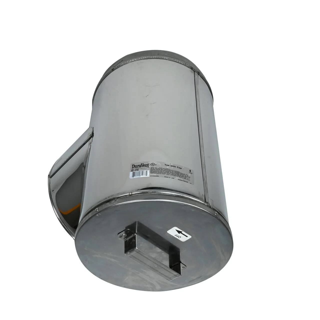 8" DuraTech Stainless Steel Standard Tee with Cap - 8DT-STSS - Image 6