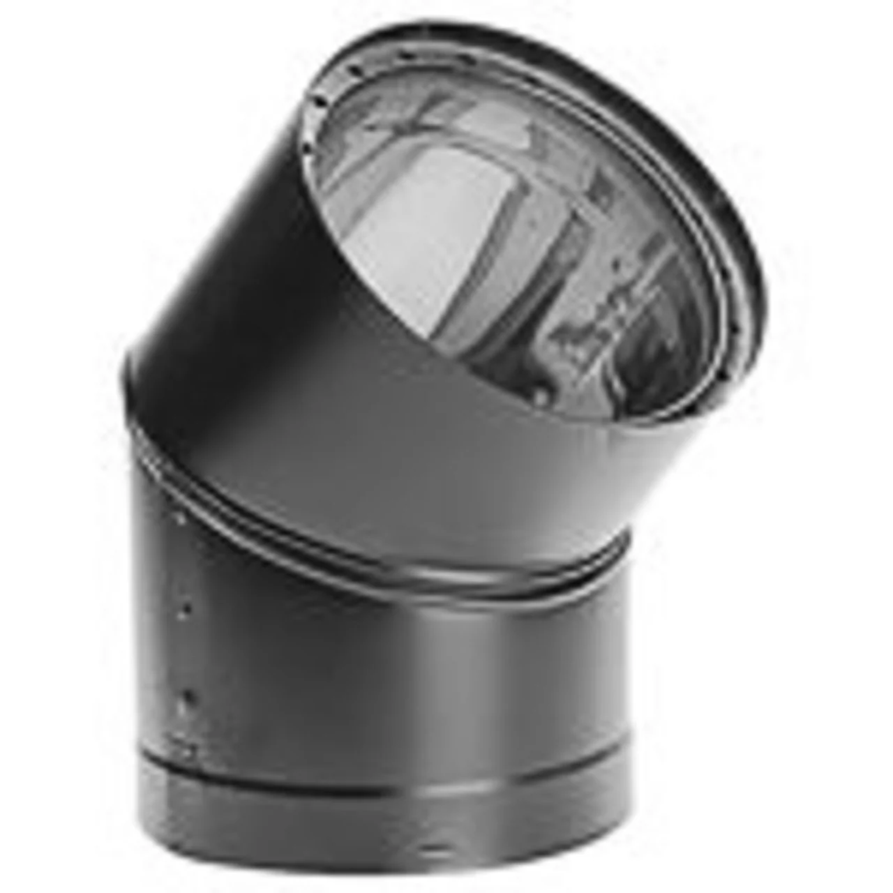 8" DVL 45 Degree Double-Wall Black Elbow - 8DVL-E45 - Image 2