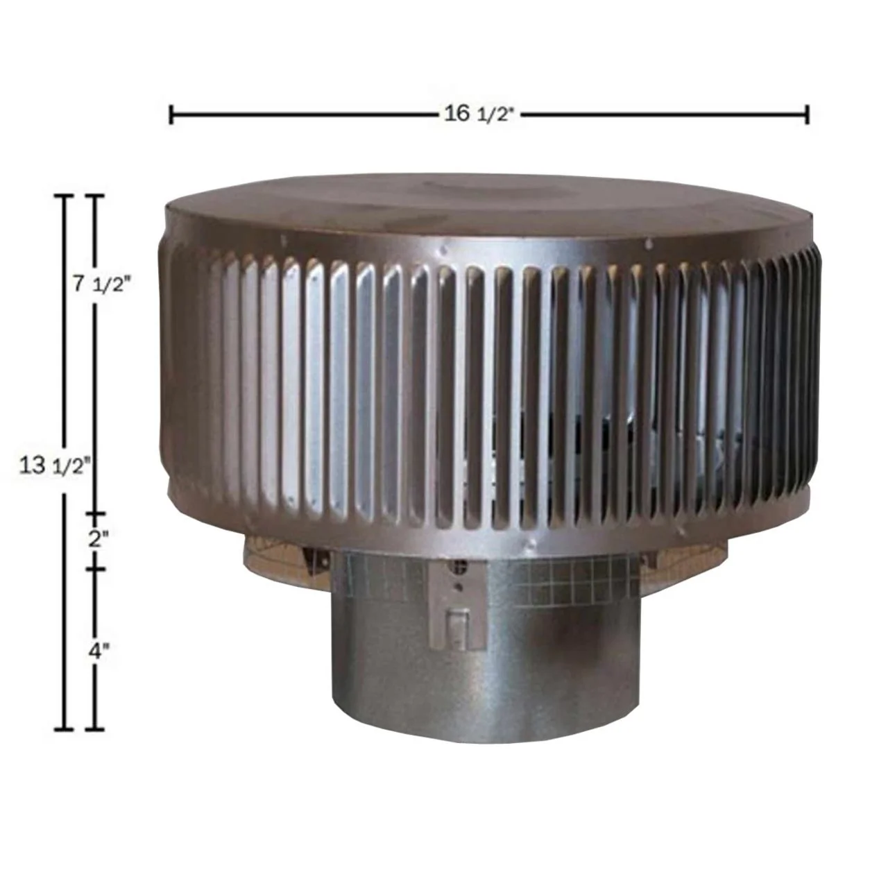 8" Superior Round Chimney Cap with Louvered Screen - Image 2