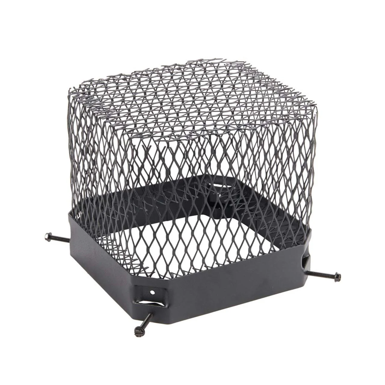 9" x 9" Black Painted Galvanized Raccoon Screen - Image 2