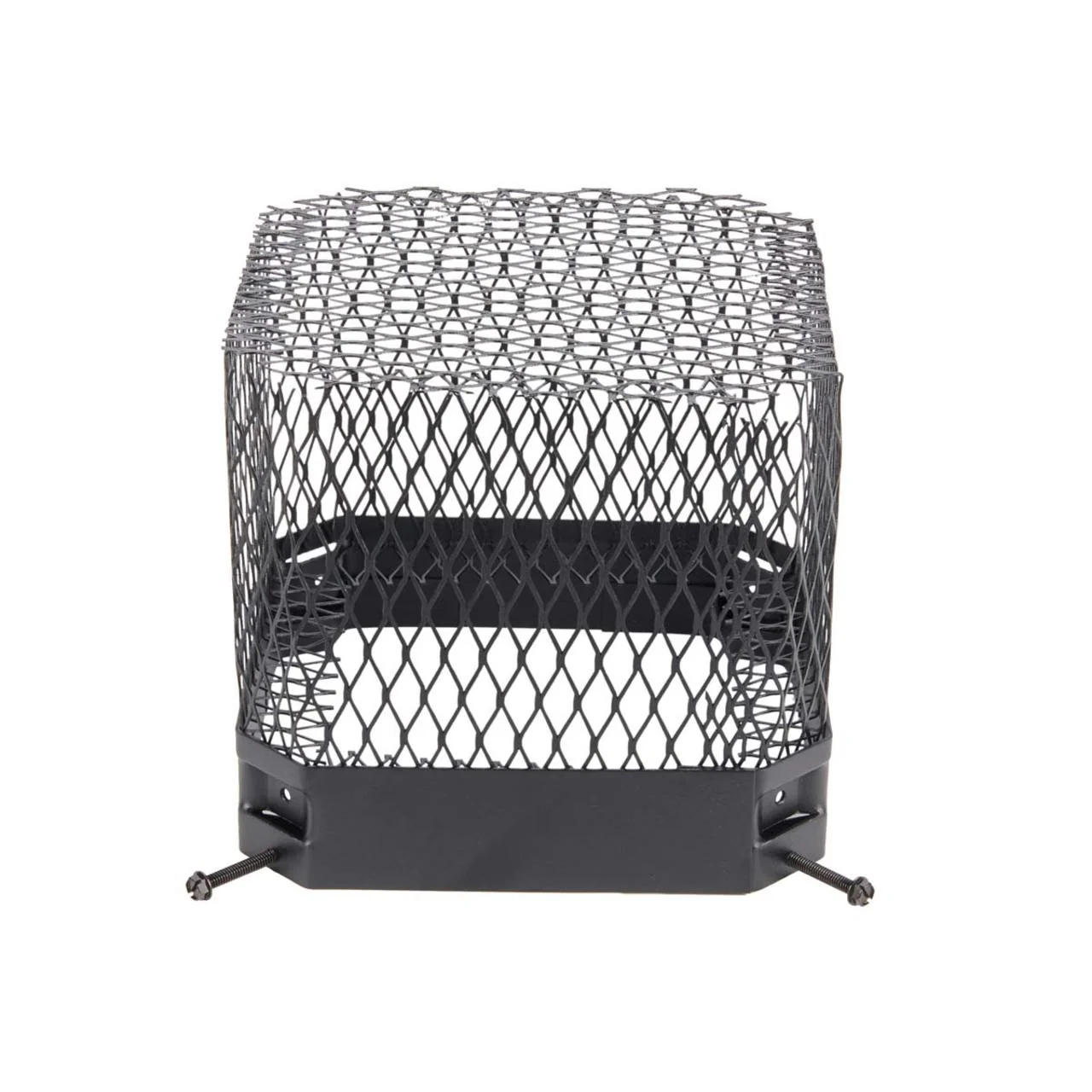 9" x 9" Black Painted Galvanized Raccoon Screen - Image 3