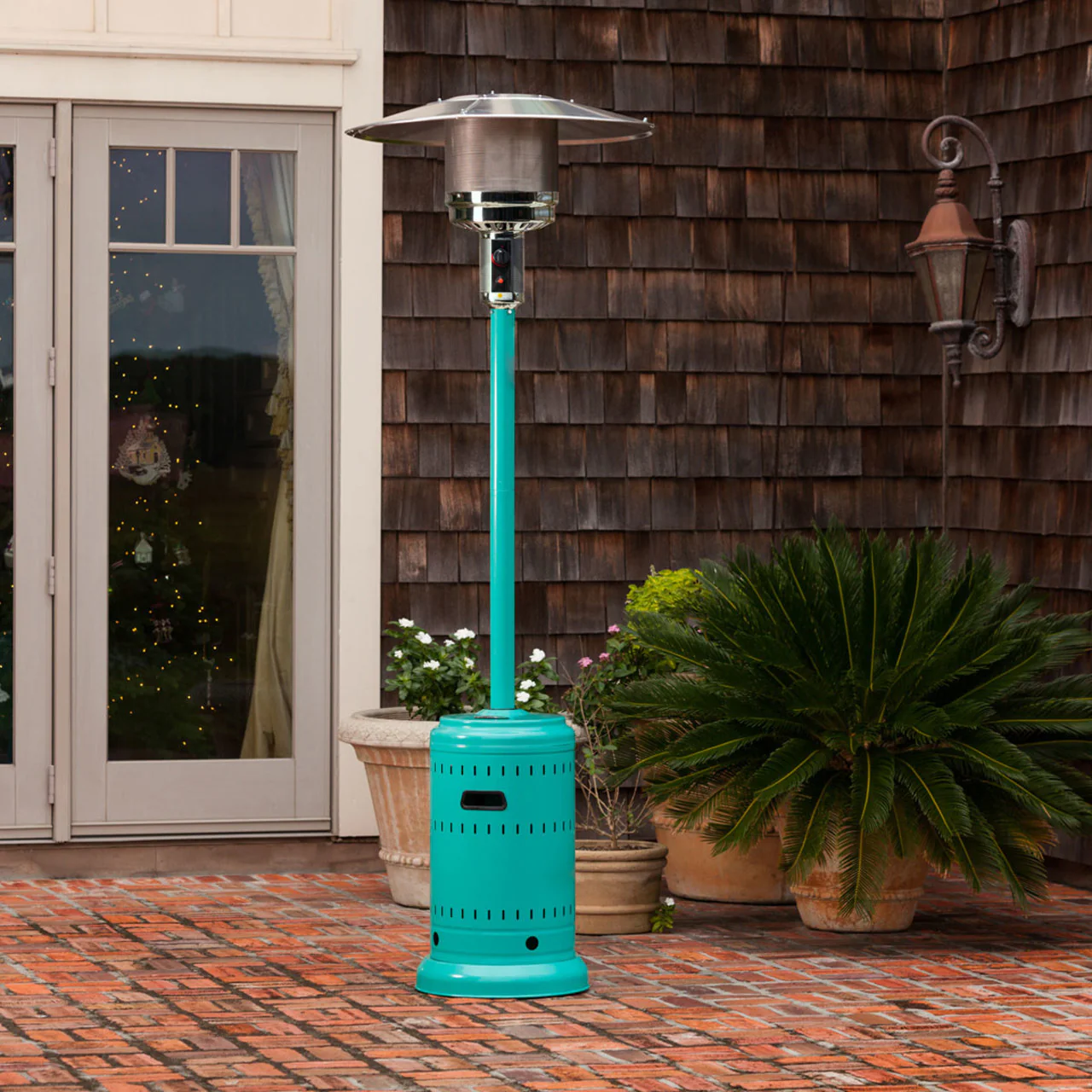 Aqua Blue Powder Coated Patio Heater - Image 7