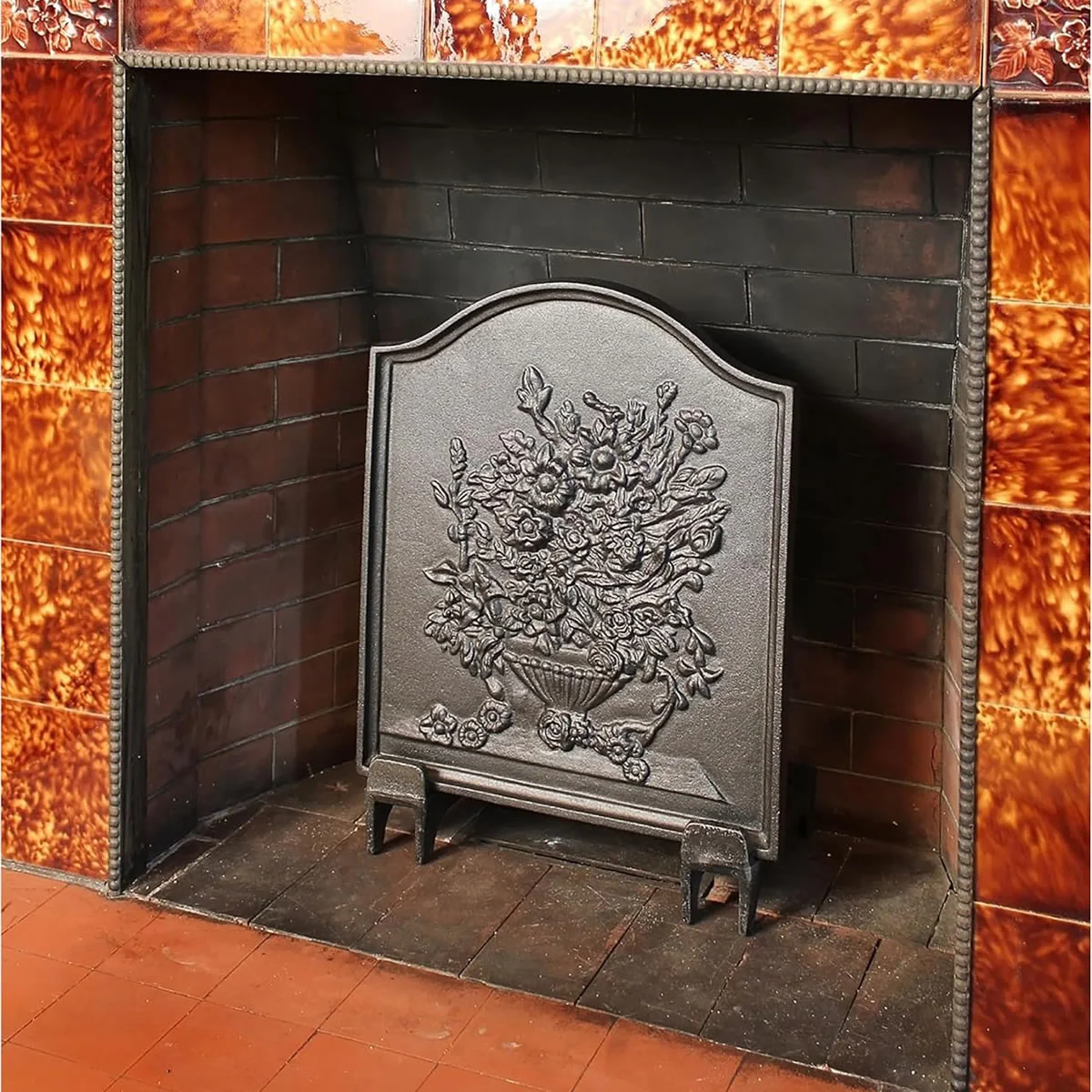 Bouquet Cast Iron Fireback - 20 " H x 17" W - Image 5
