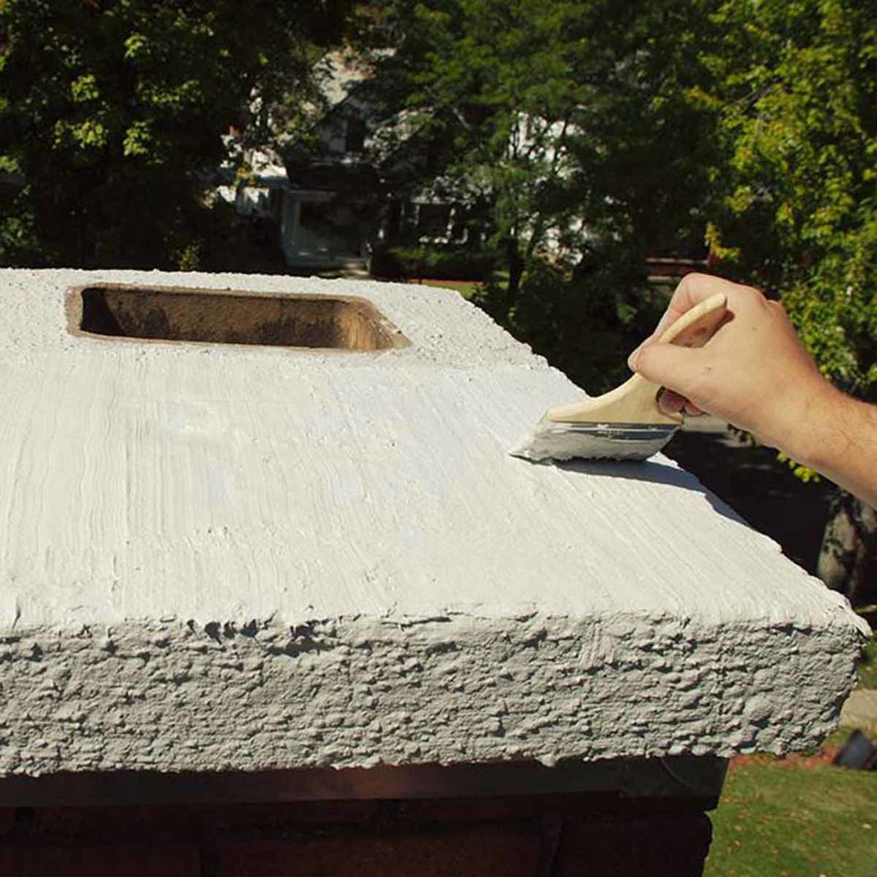 ChimneyRx Brushable Masonry Fireplace Crown Repair - 2 Gallon - Image 3
