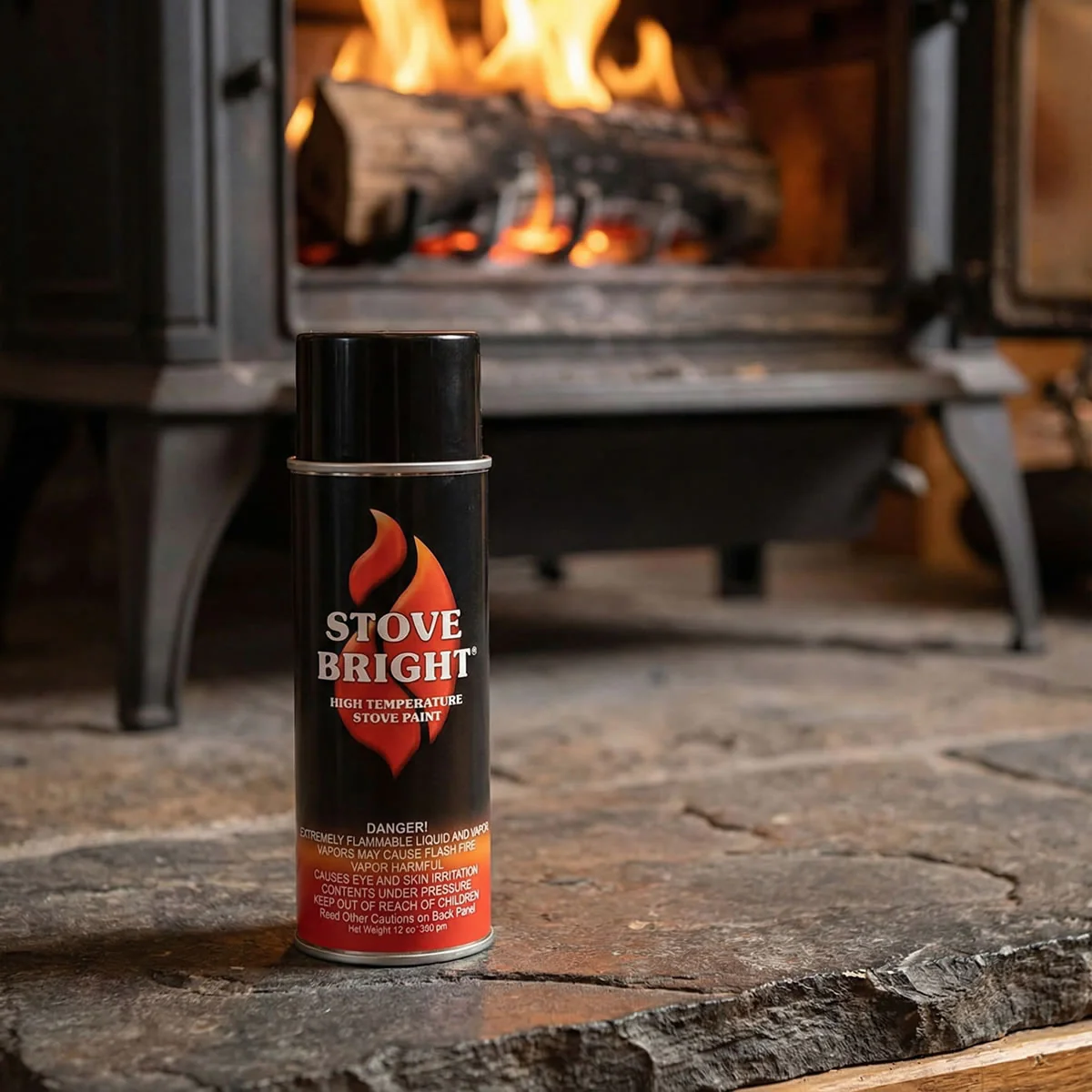 Stove Bright High Temperature Paint - Stove Pipe Black