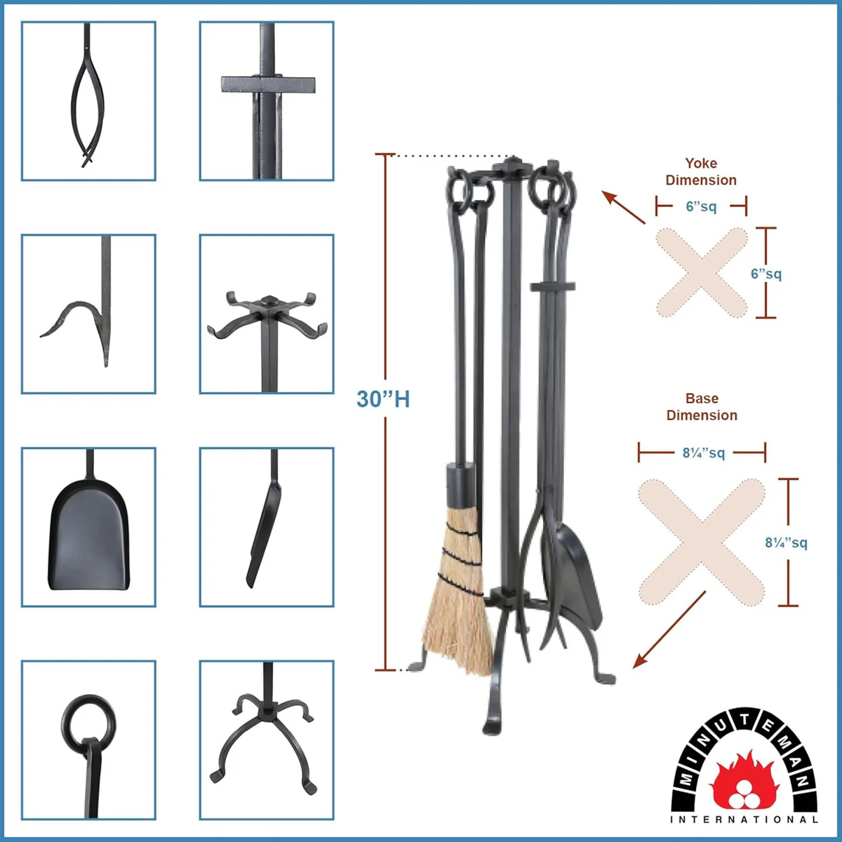 English Country Tool Set-Graphite Powdercoat - Image 4