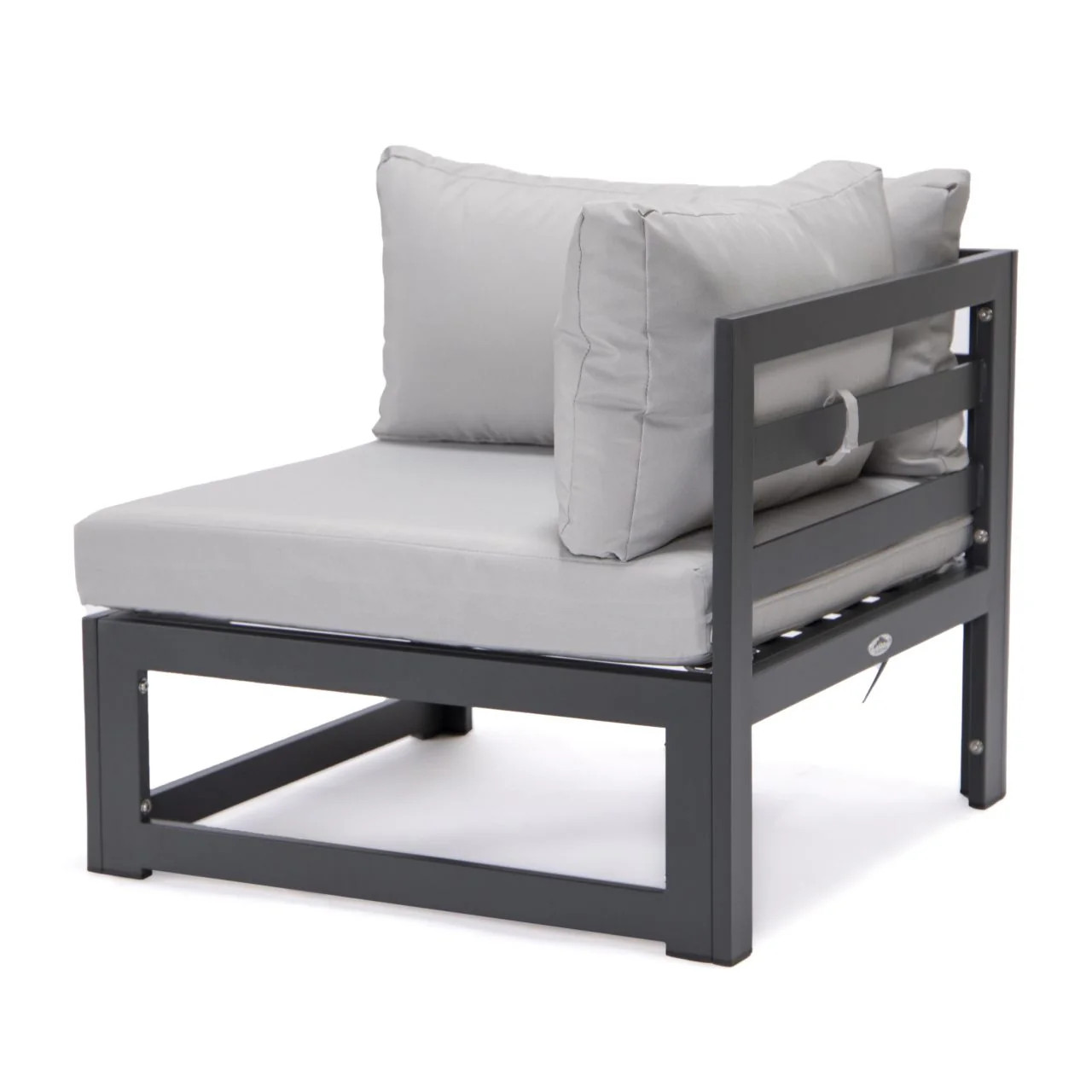 FiveOaks Dover Patio Collections Corner Sofa in Light Gray - Image 2