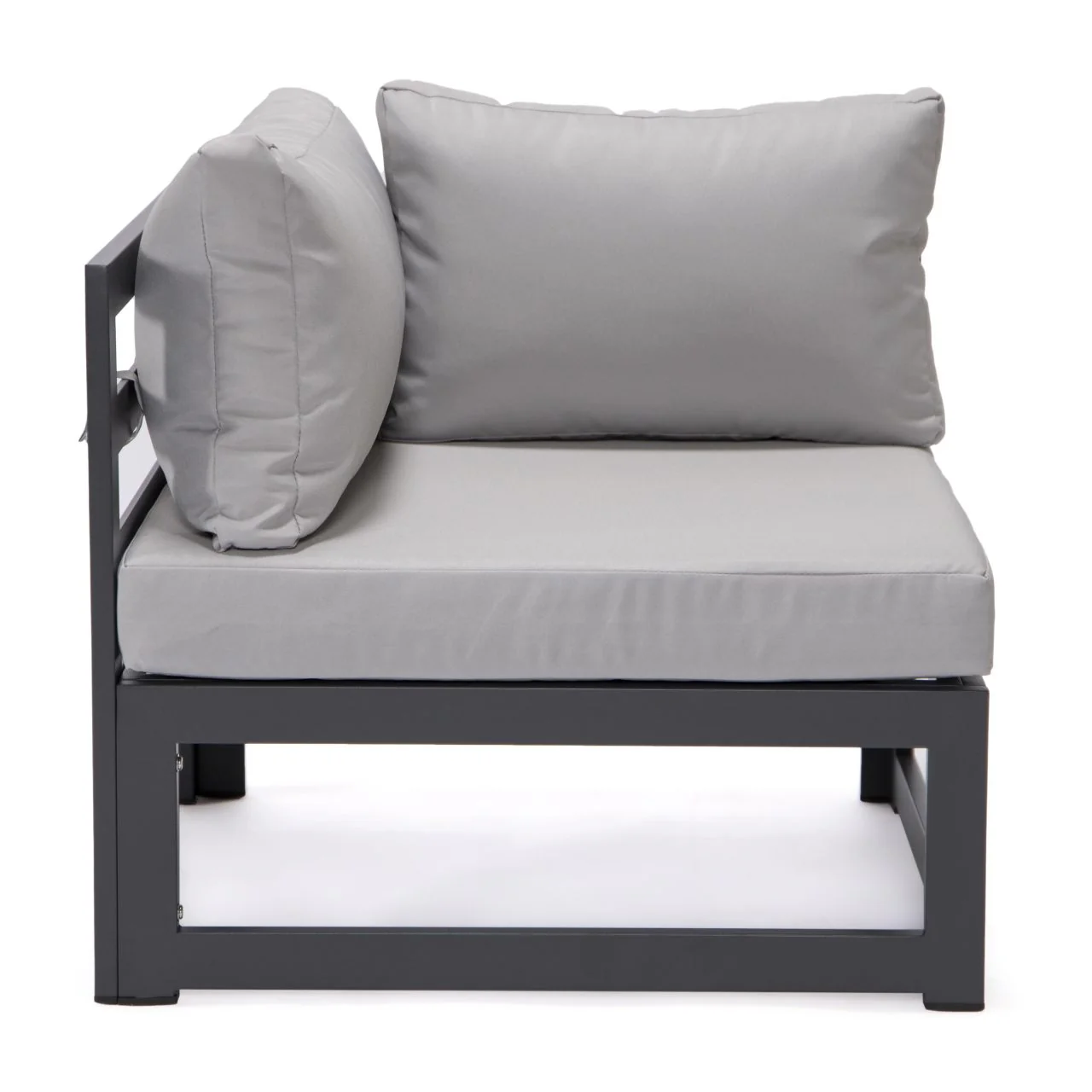 FiveOaks Dover Patio Collections Corner Sofa in Light Gray - Image 3